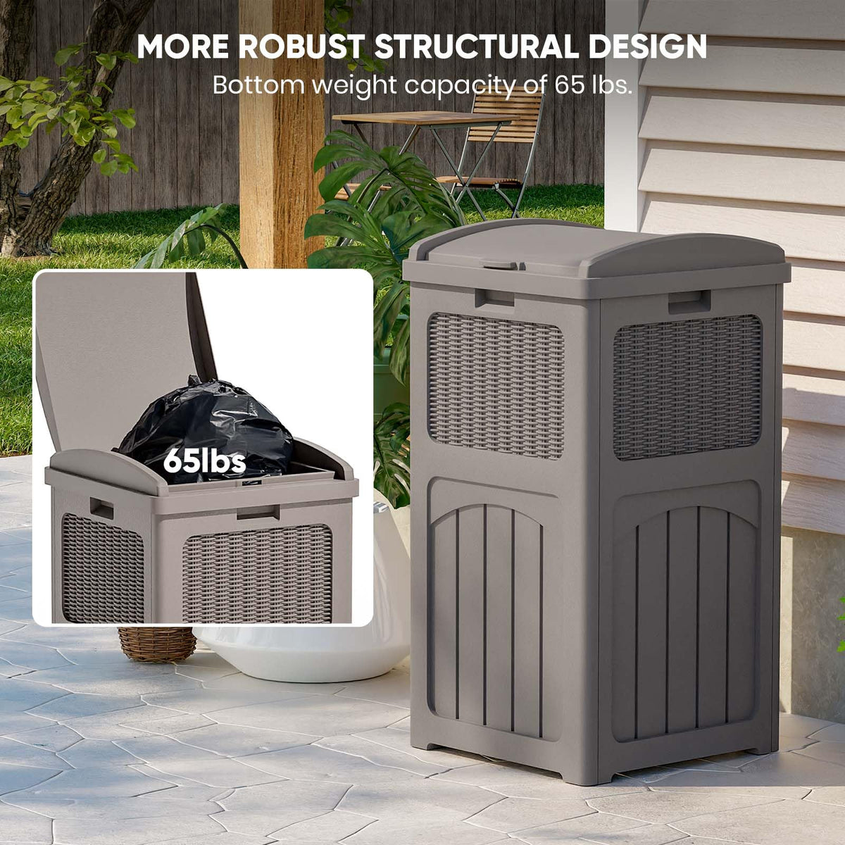 36 Gallon Outdoor Trash Can