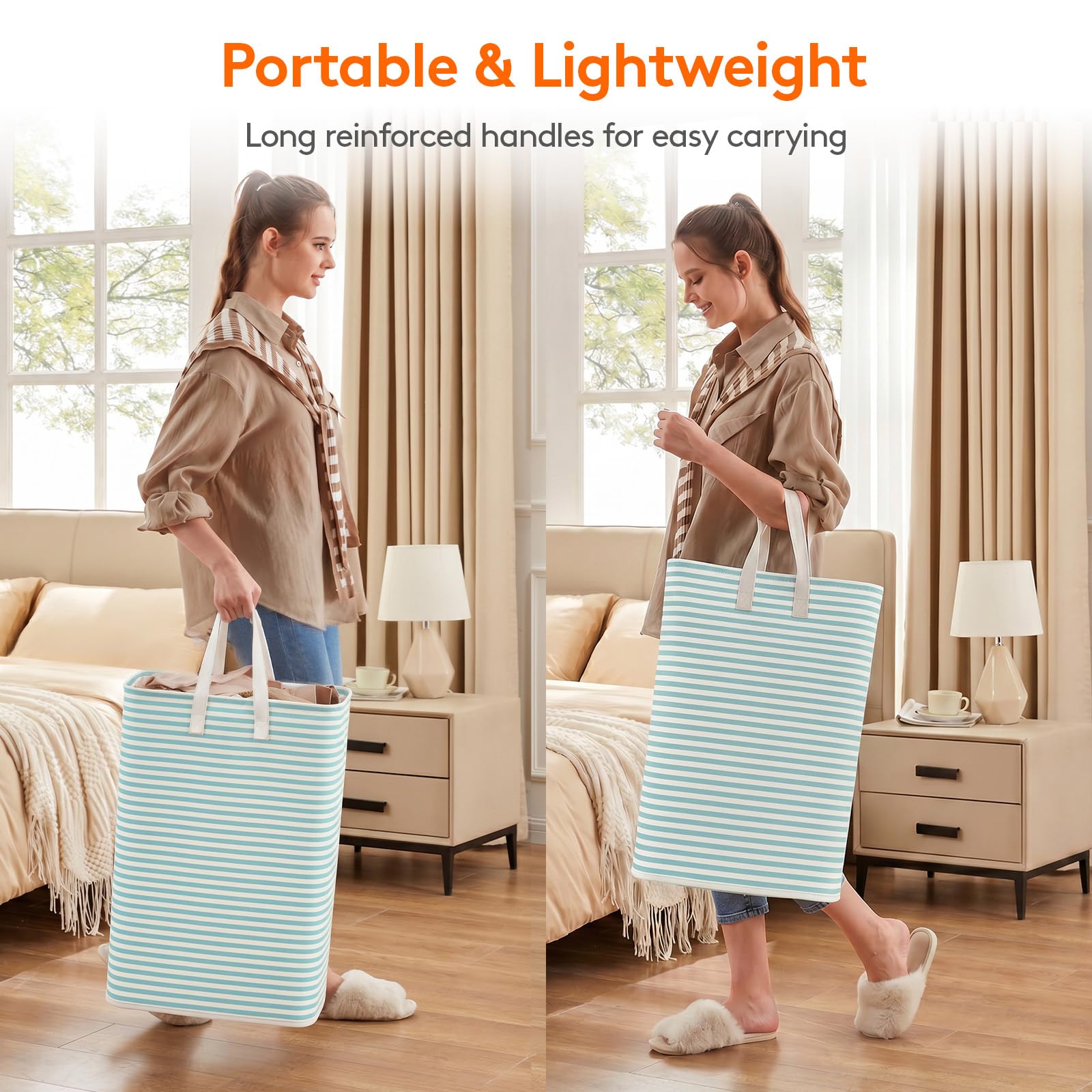 2 Pack Laundry Basket 80L Each (2 Count)