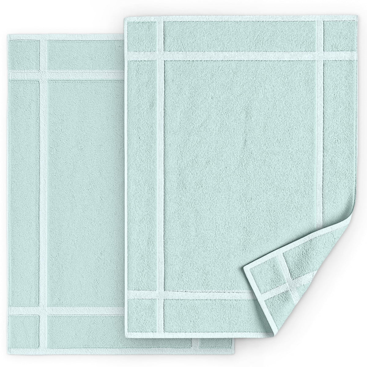 Pack of 2 100% Cotton Bath Mat 18x25 inches (2 Count)