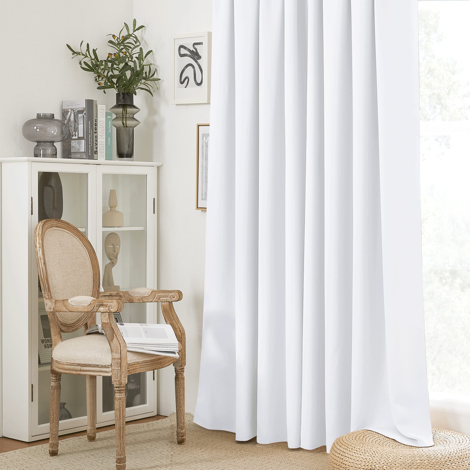 Curtains for Bedroom Living Room Nursery Office 72 inches Long (2 Count)
