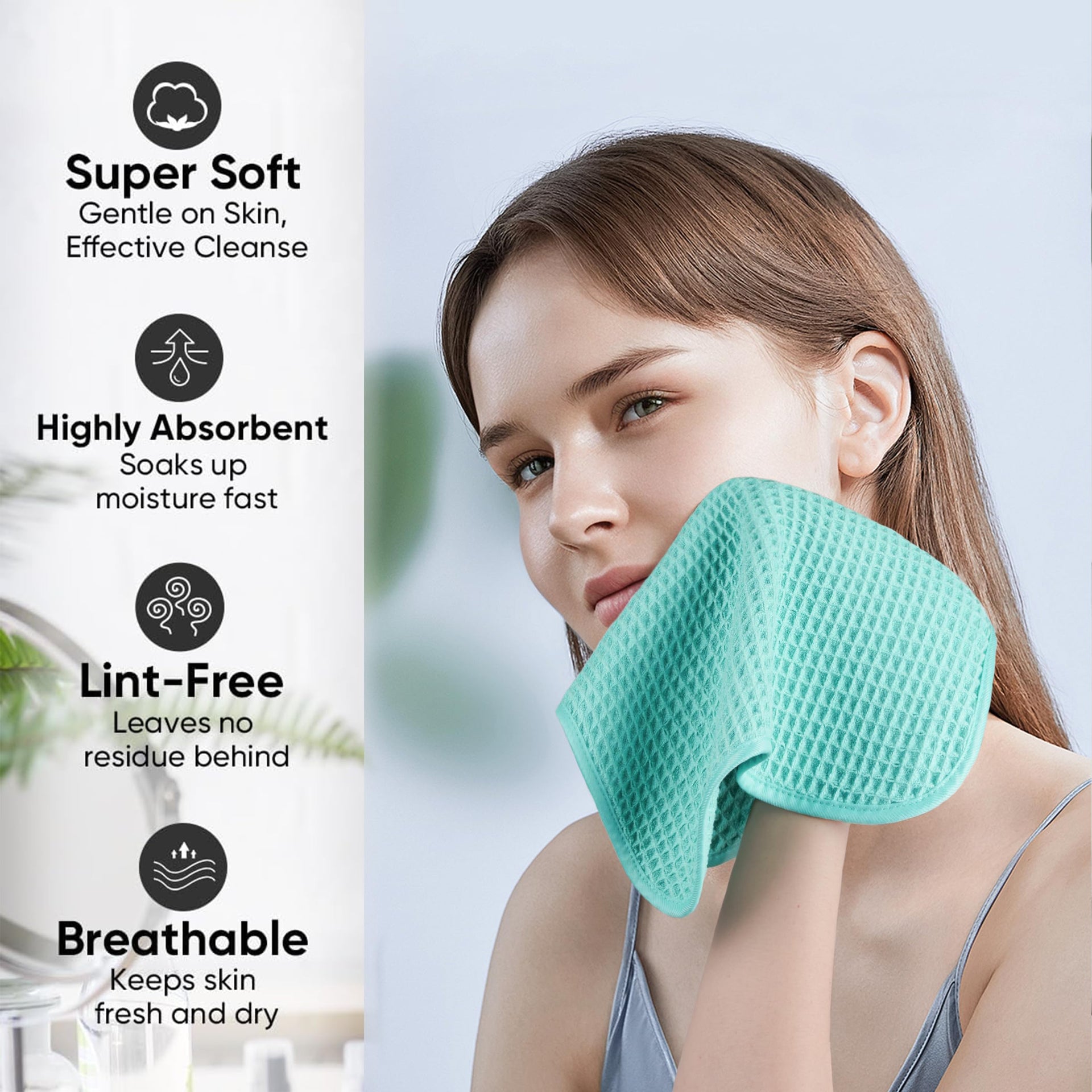 ber Waffle Face Towels (2 Count)