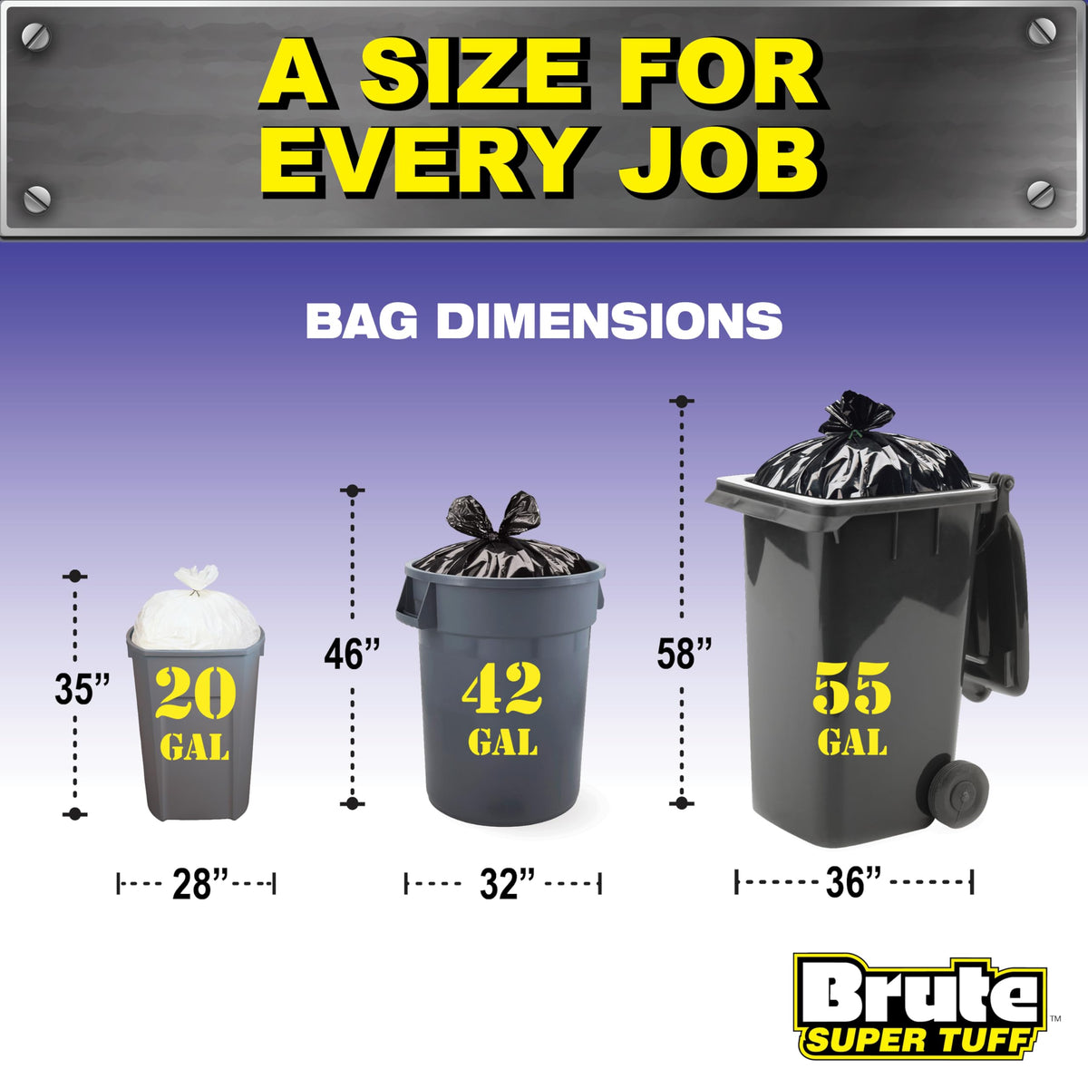 42 Gallon Contractor Bags (20 Count)