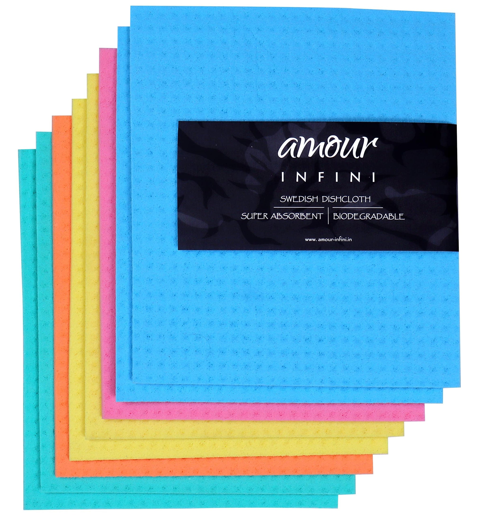 Swedish Dishcloth Cellulose Sponge 8 Pack (8 Count)