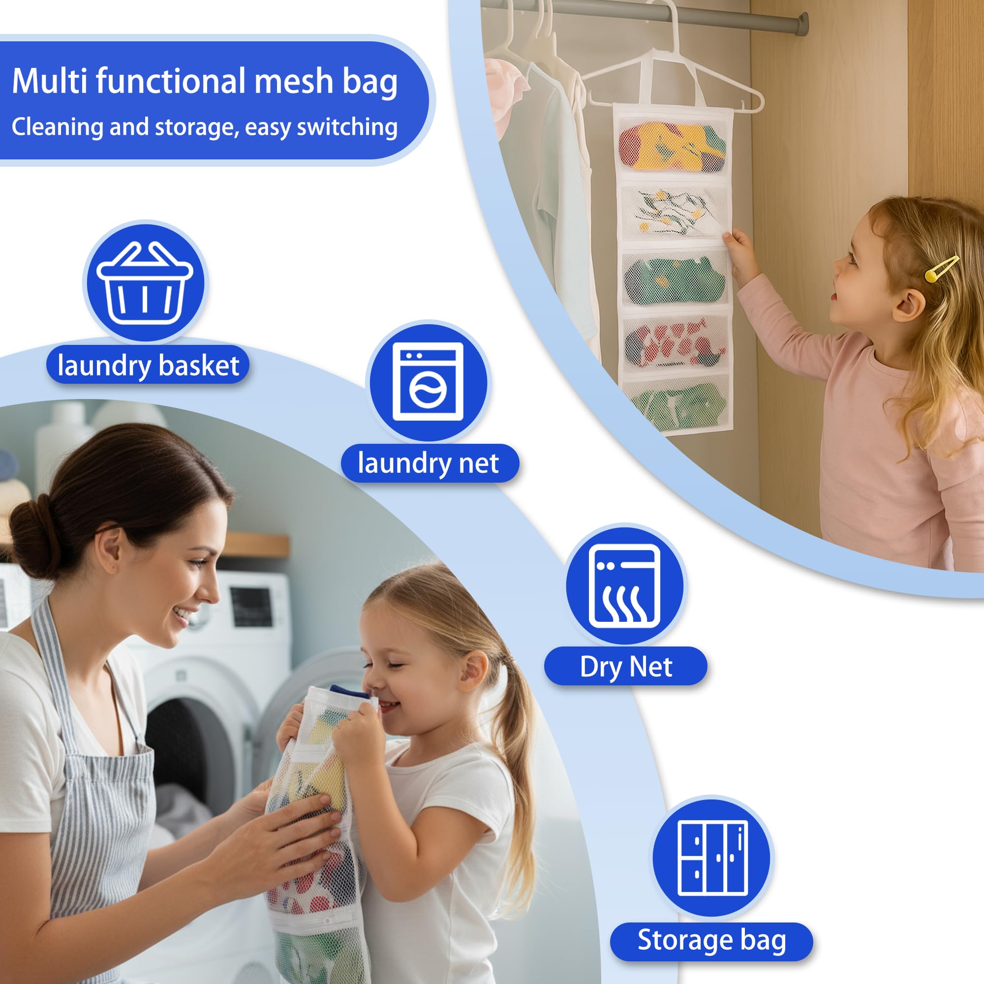 Mesh laundry bags for washing machine (2 Count)