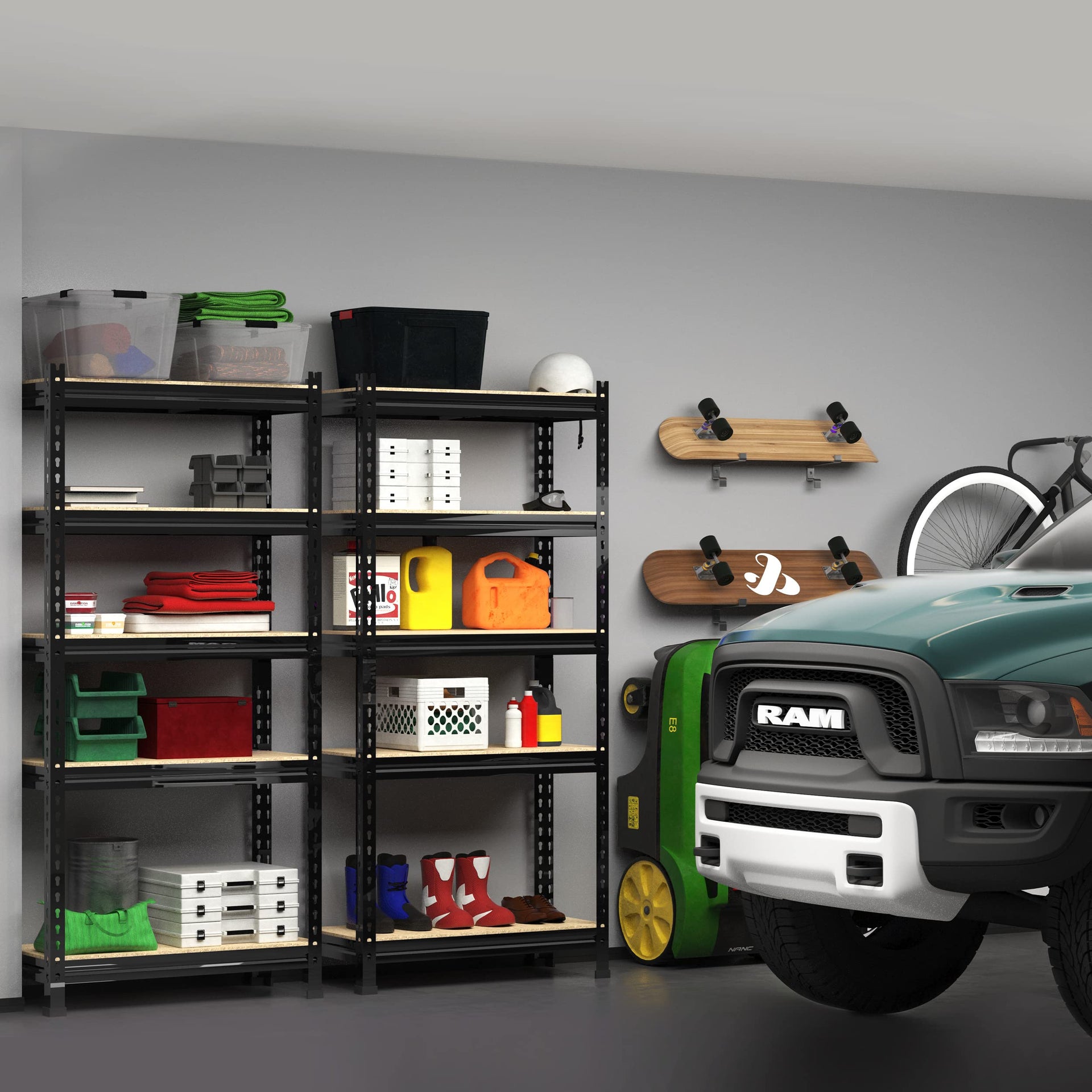 5 Tier Garage Storage Shelves (3 Count)