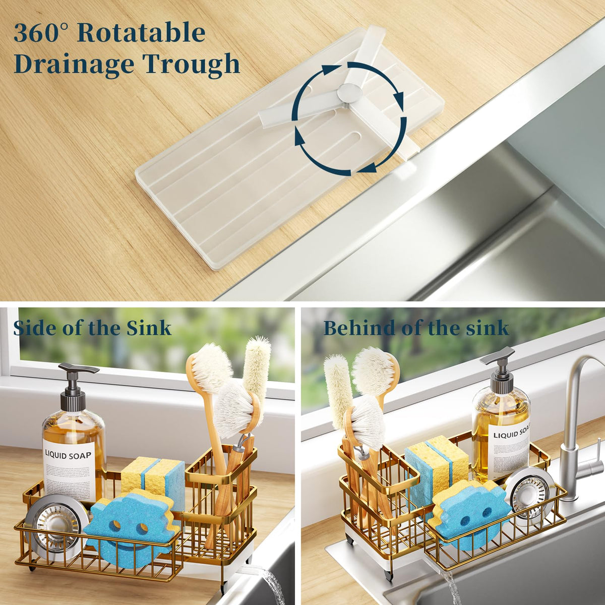 Sponge Holder for Kitchen Sink