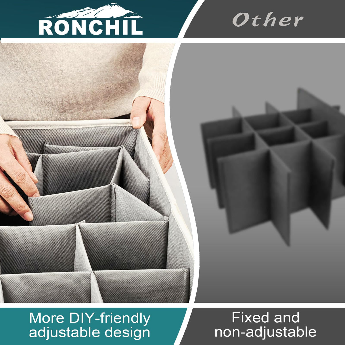1 Pack Shoe Organizer for Closet Foldable Storage Box with Clear Cover