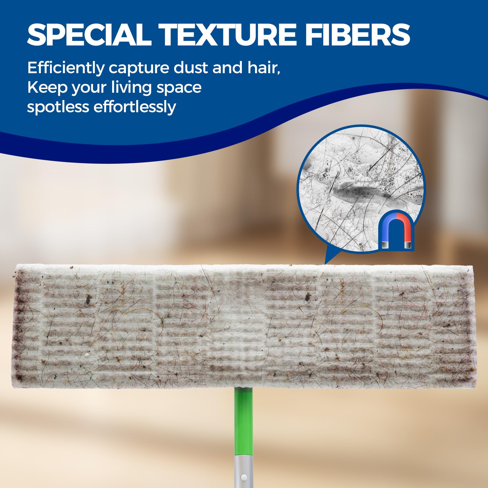 XL Dry Mop Refills Dust Sweeping Cloths Disposable Mop Pads for XL Sweeper X Large Floor Cleaning Mop Refills (40 Count)
