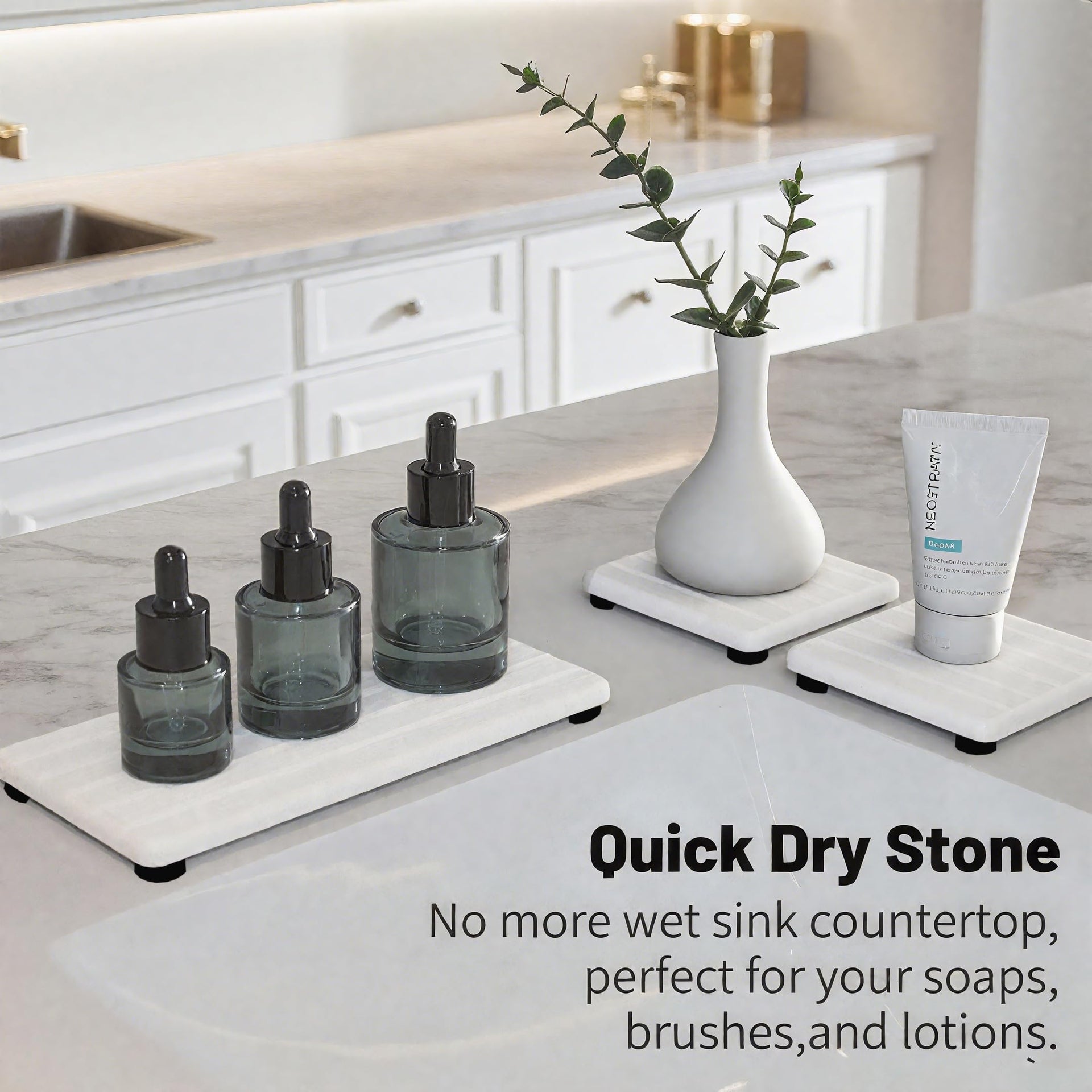 3PCS Stone Drying Tray (3 Count)