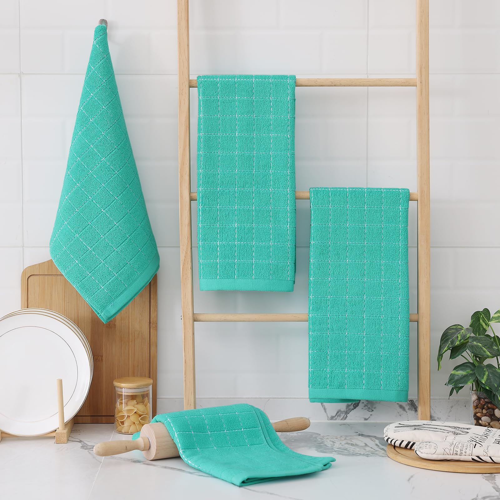 100% Cotton Terry Kitchen Towels (8 Count)