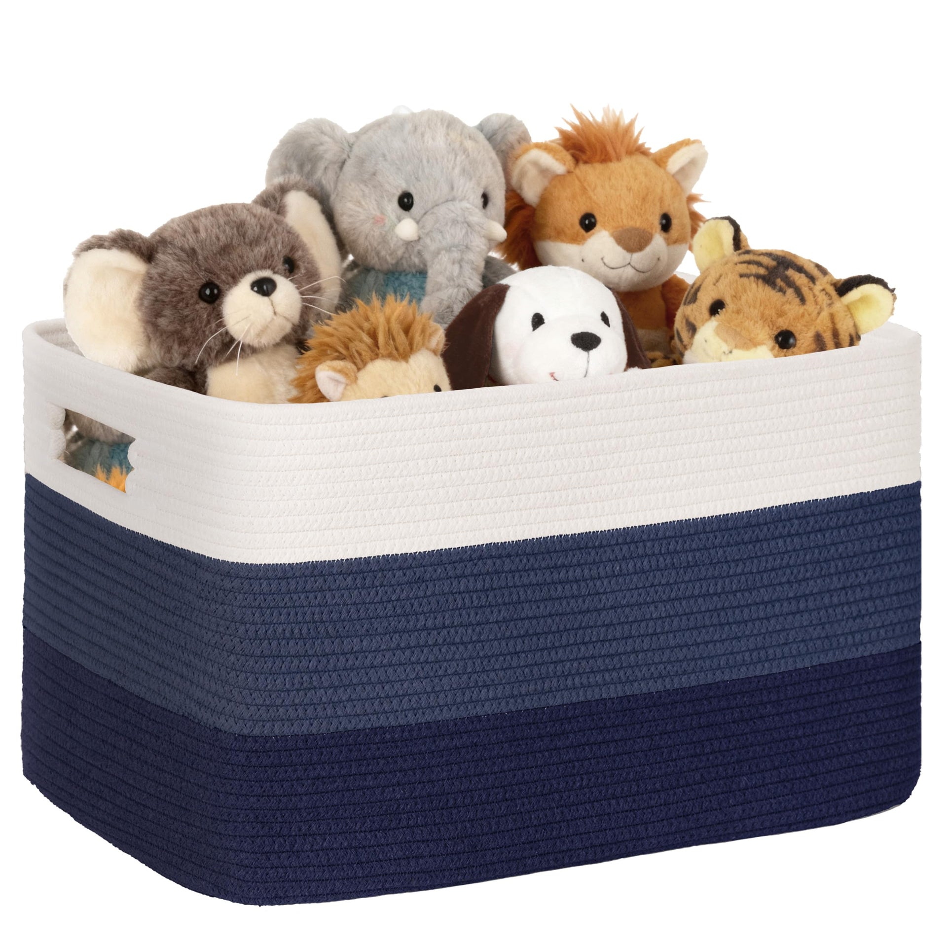 72L Large Woven Laundry Basket Hamper with Handles
