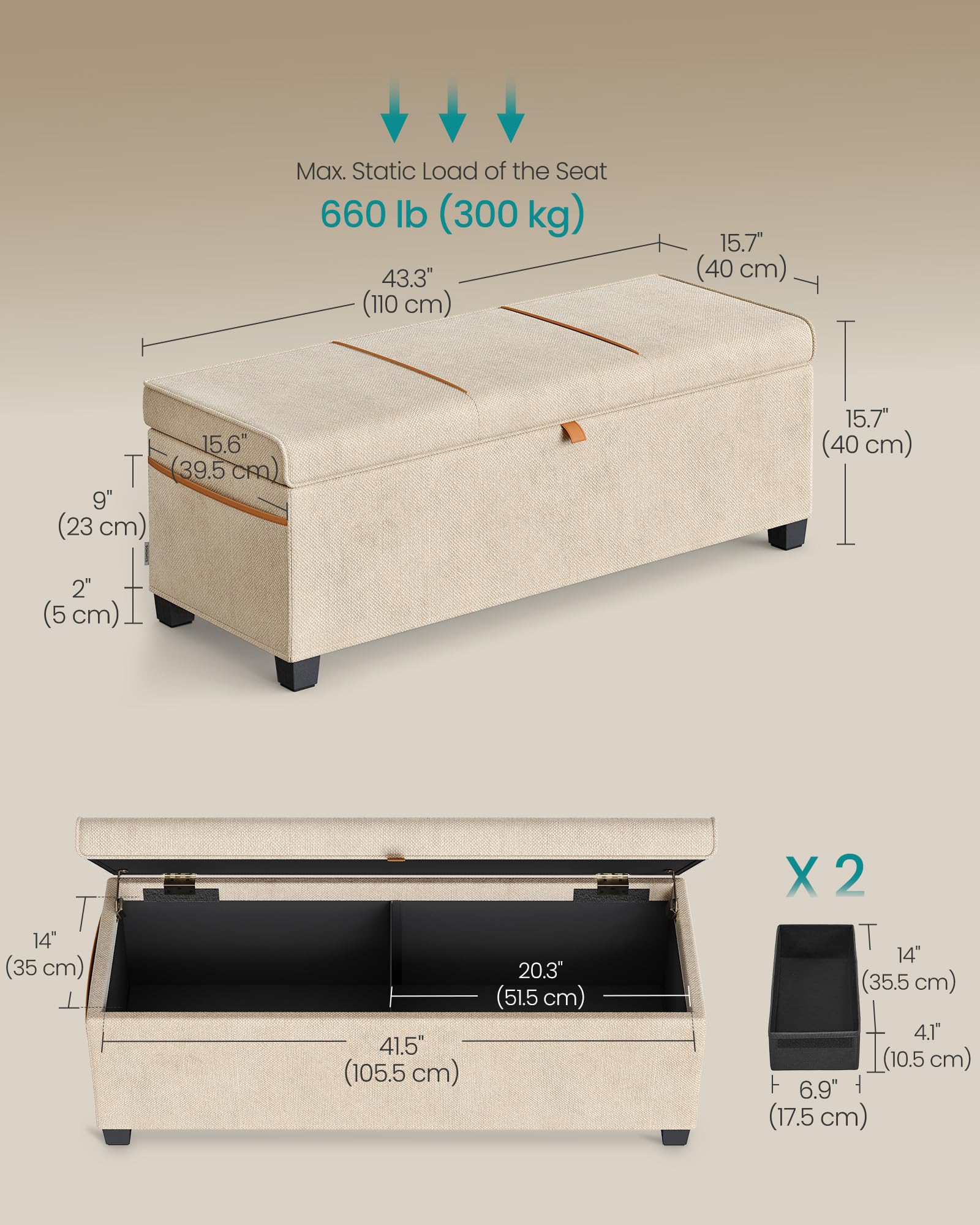 Storage Ottoman Bench