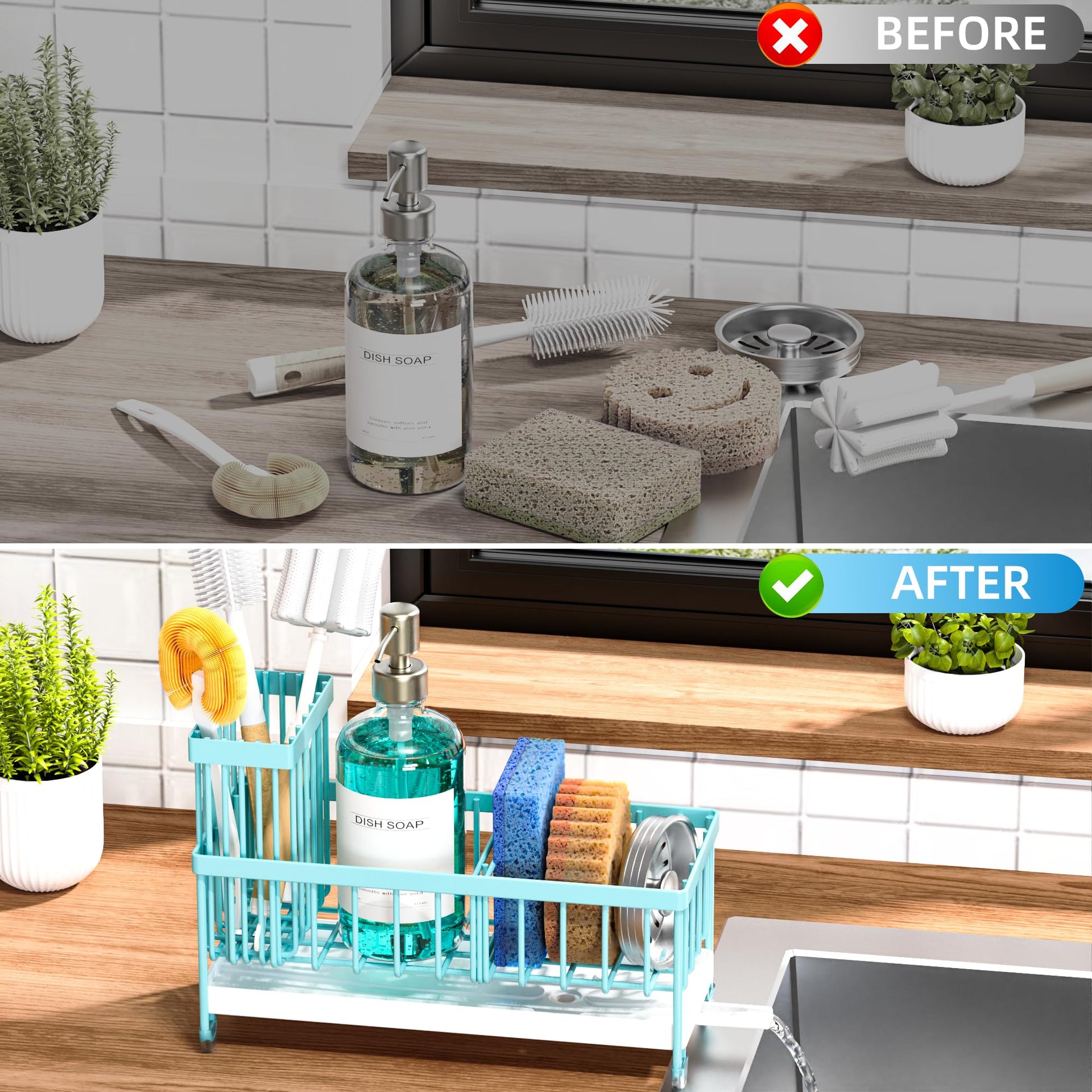 Sponge Holder for Kitchen Sink