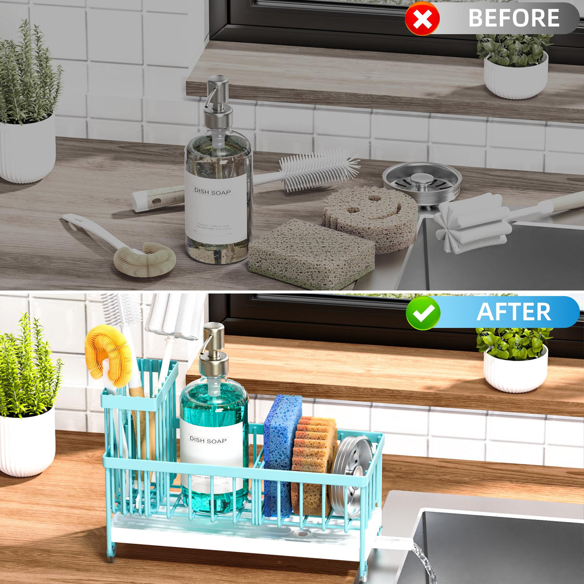 Sponge Holder for Kitchen Sink