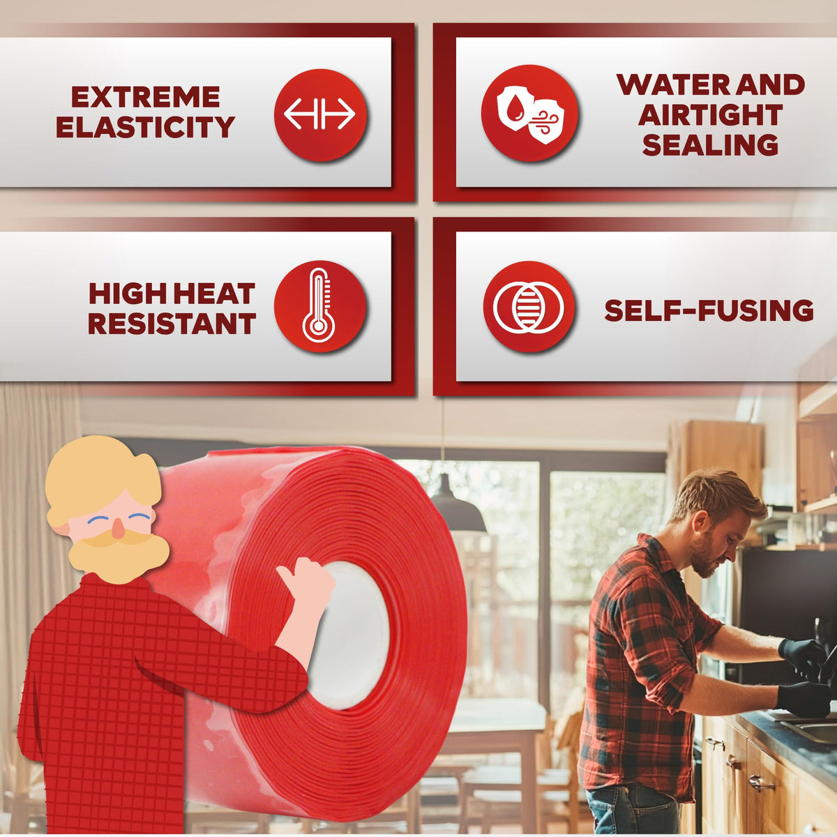 Self fusing Silicone Tape Pro (15 Foot)