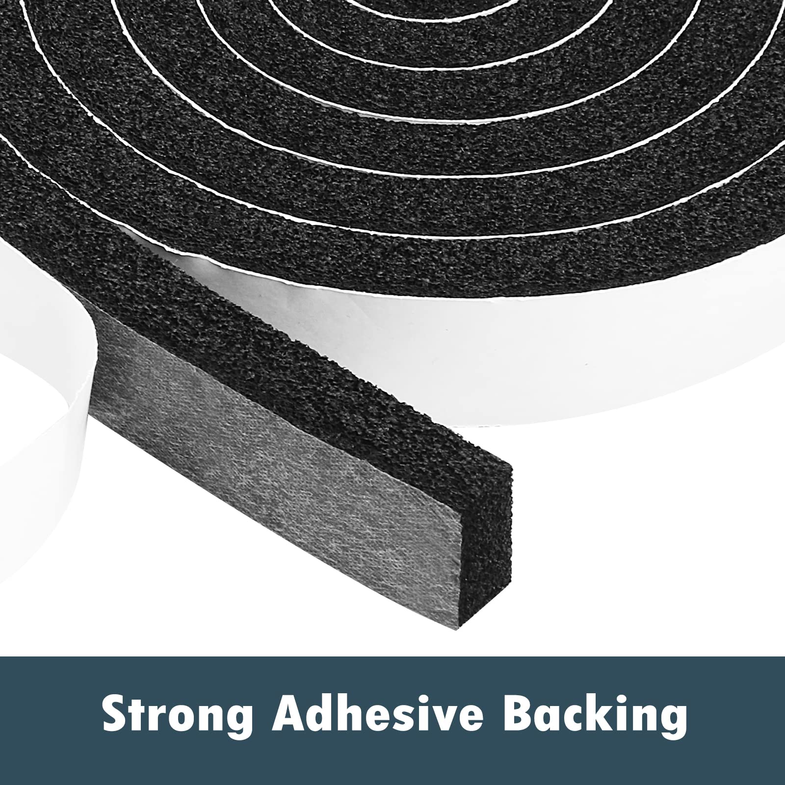 Weather Stripping Door Seal Window Air Conditoner Insulation Foam Seal Tape Black Open Cell Door Seal Strip