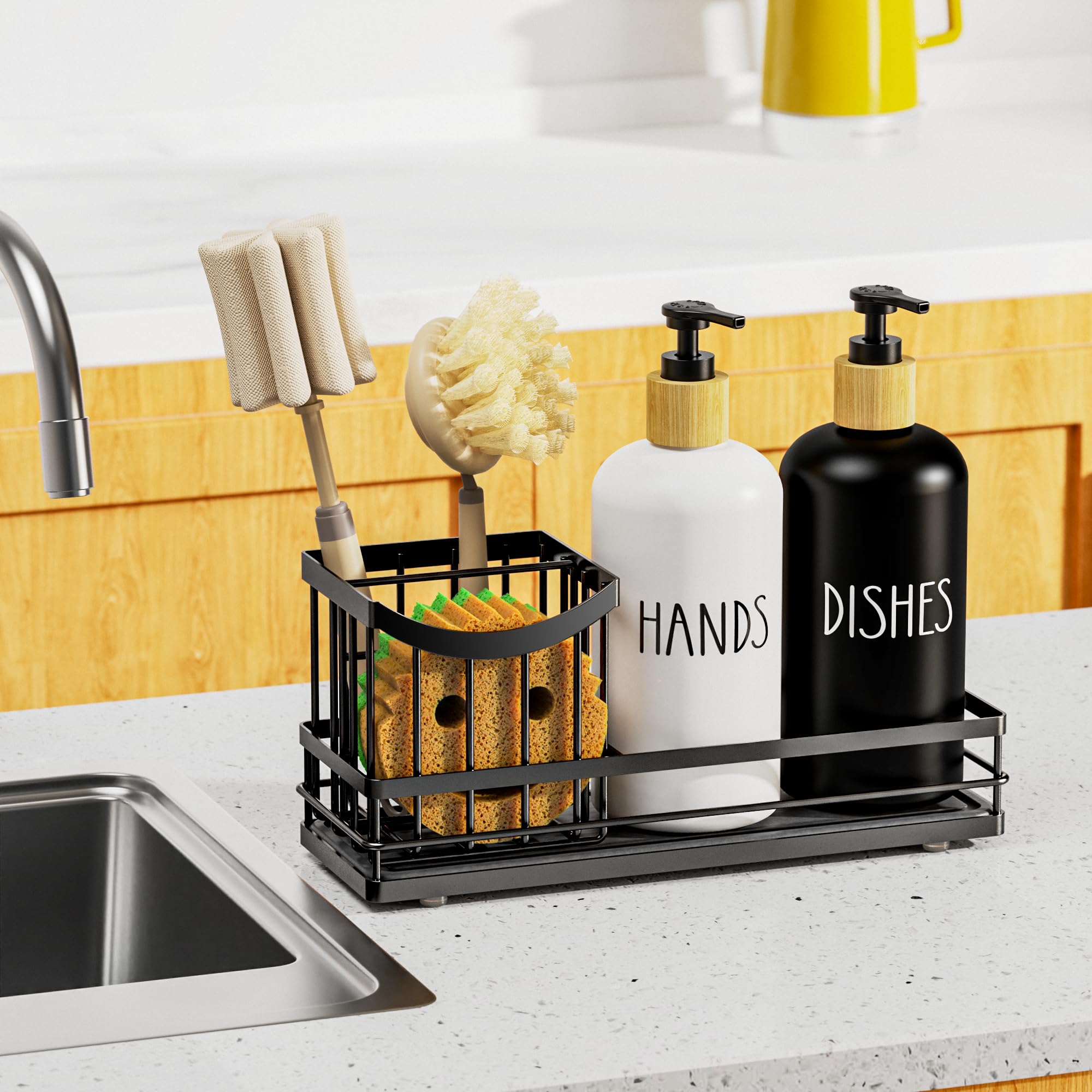 Kitchen Dish Soap Dispenser Set