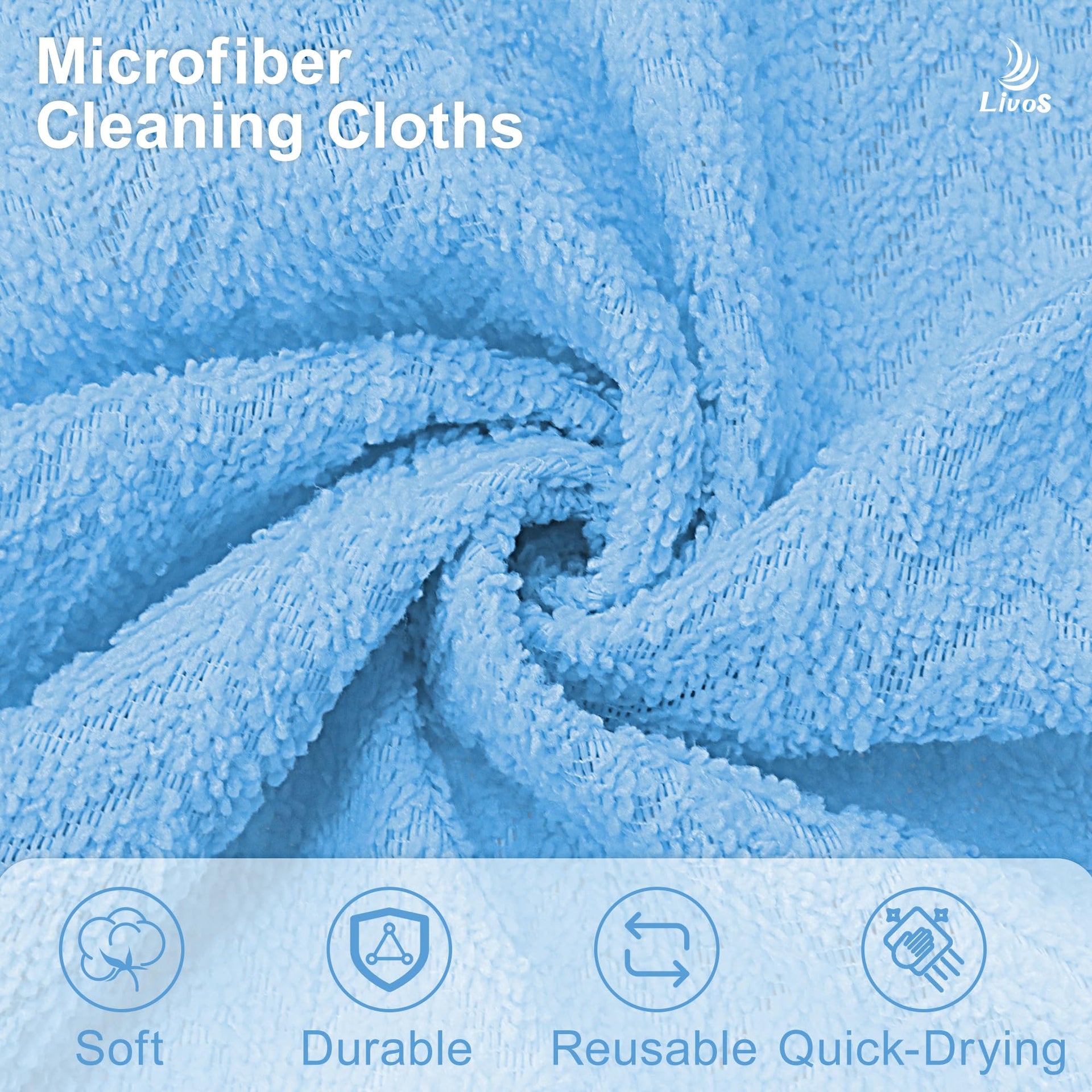 Microfiber Cleaning Cloth Roll (80 Count)