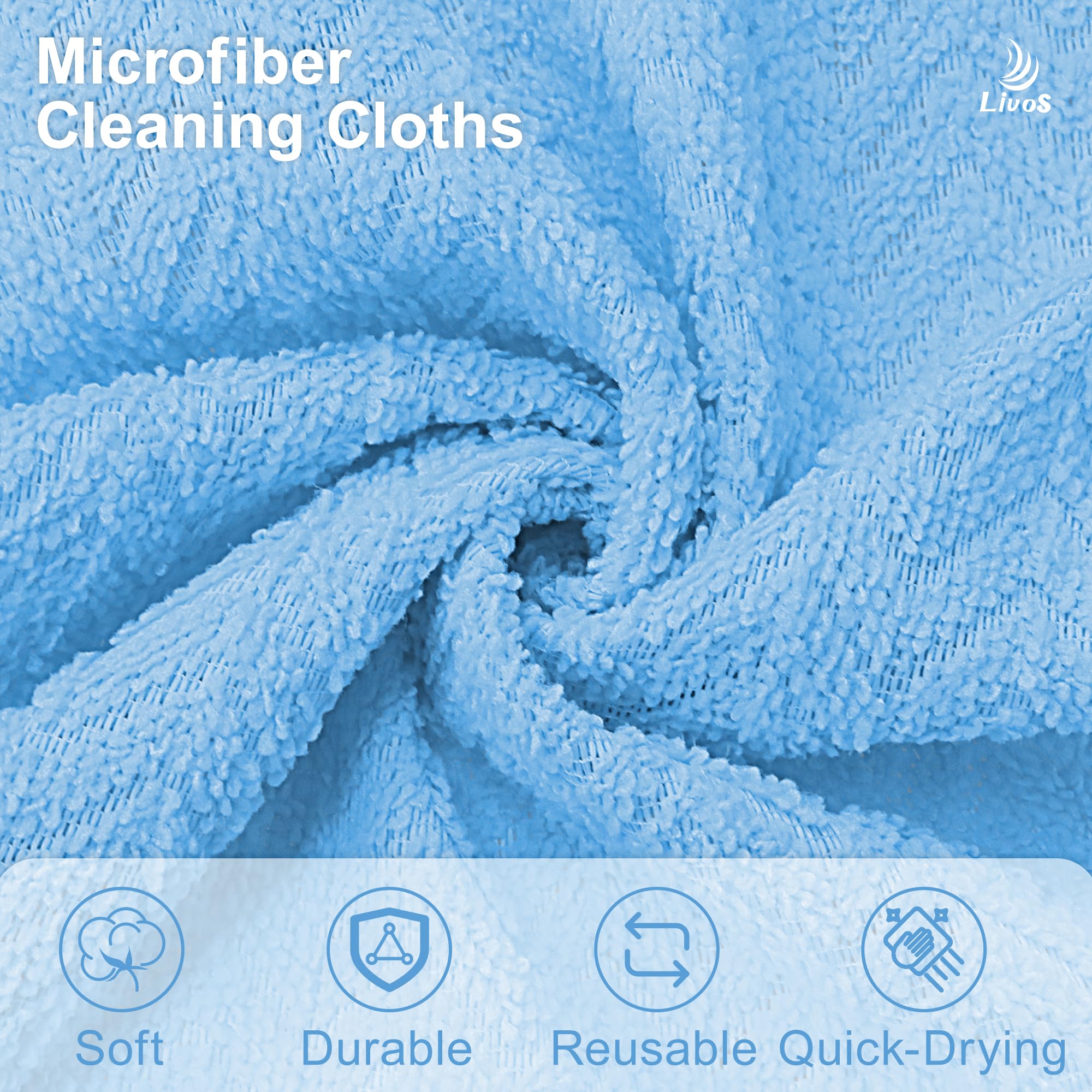 Microfiber Cleaning Cloth Roll (80 Count)