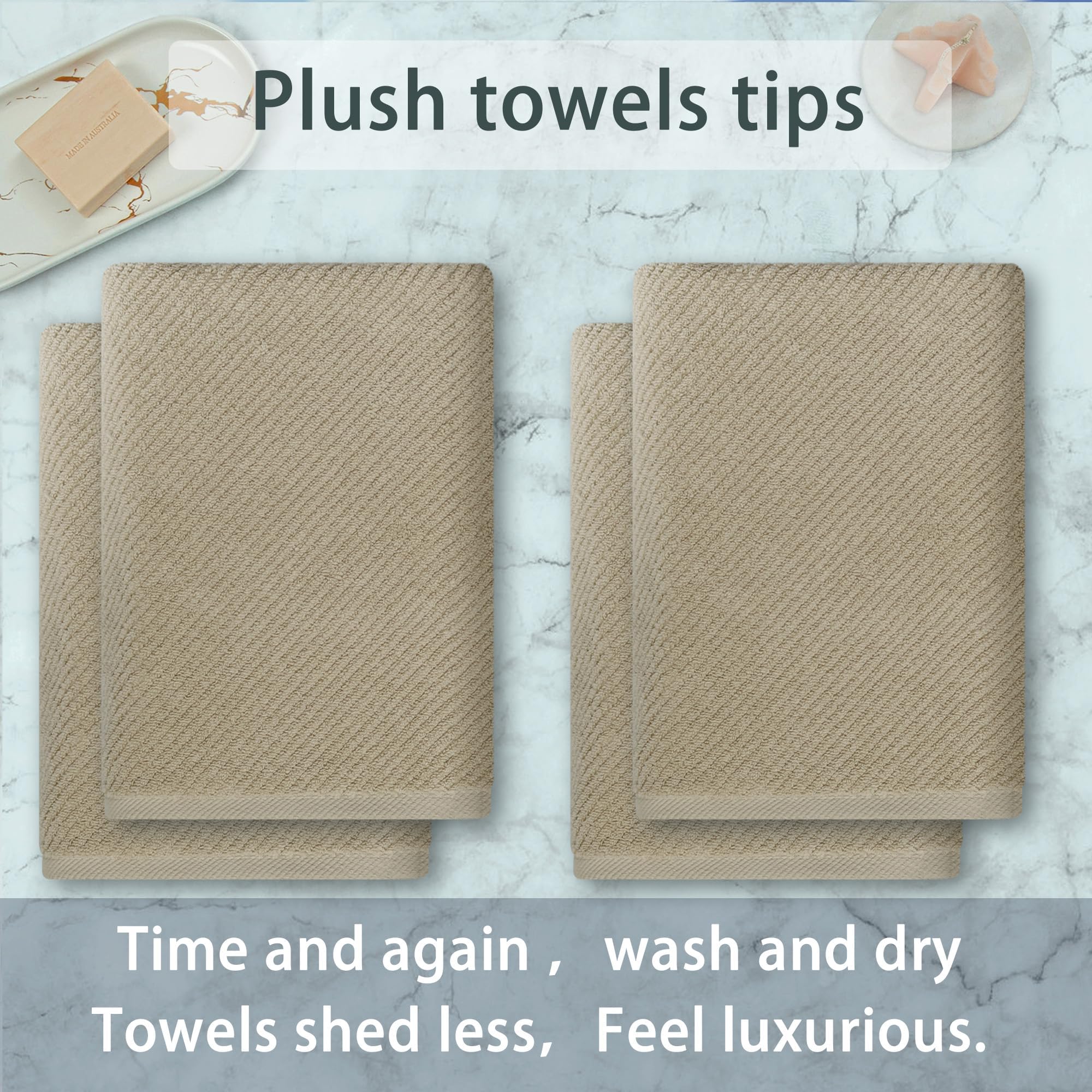 Bath Towels 4PC (4 Count)
