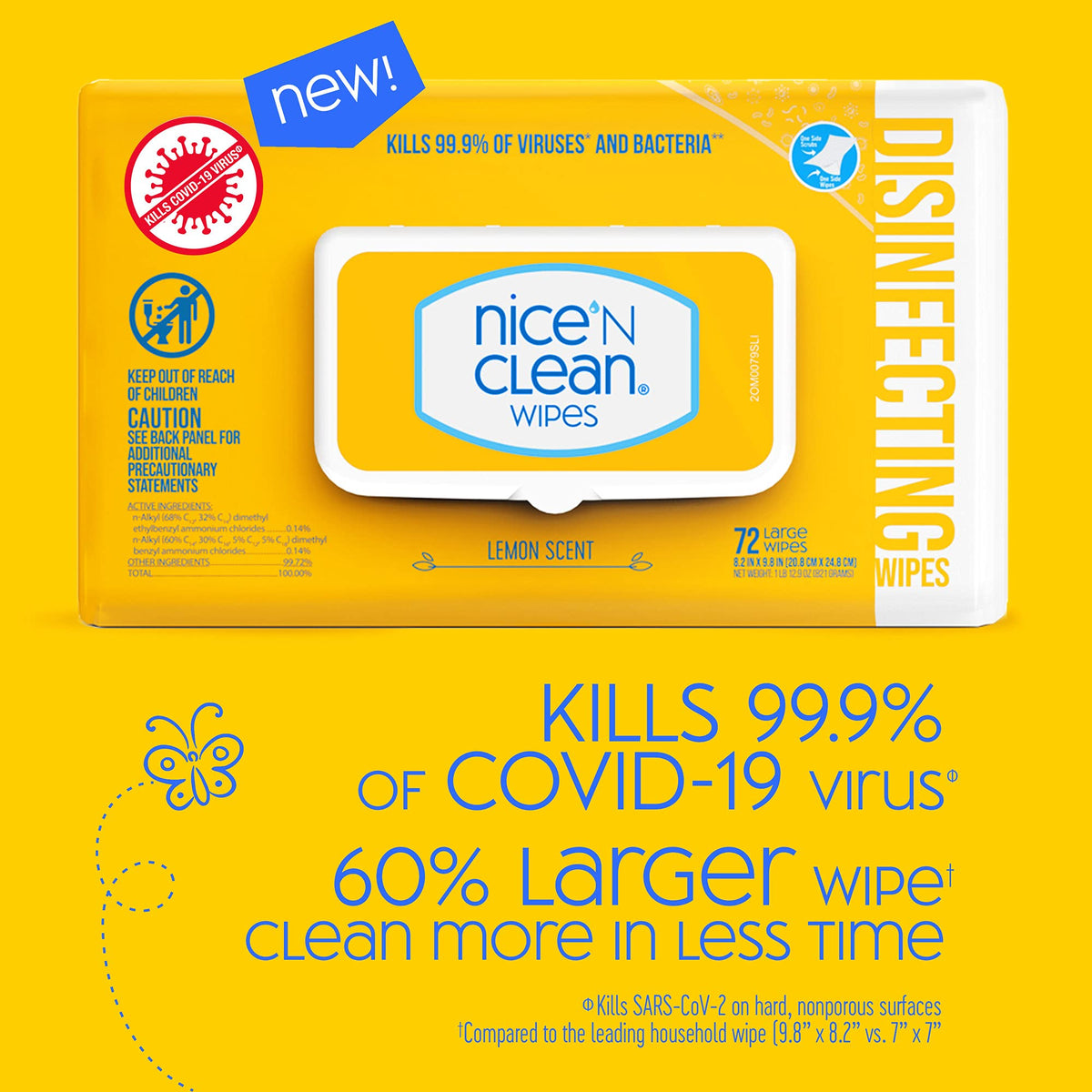 Disinfecting Surface Wipes 72ct (72 Count)