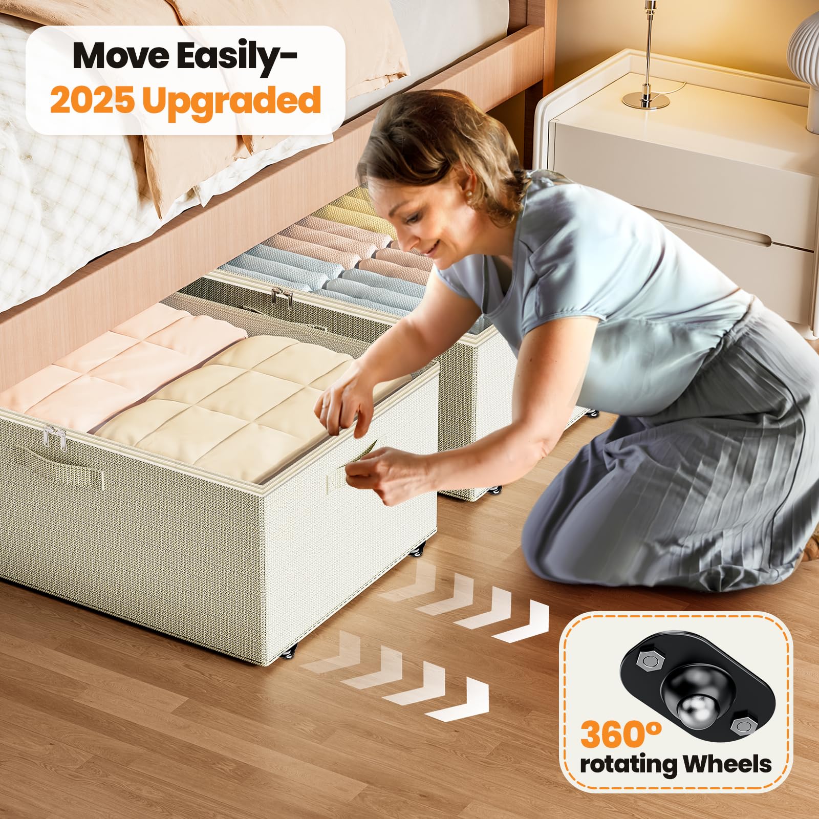 Under Bed Storage With Wheels
