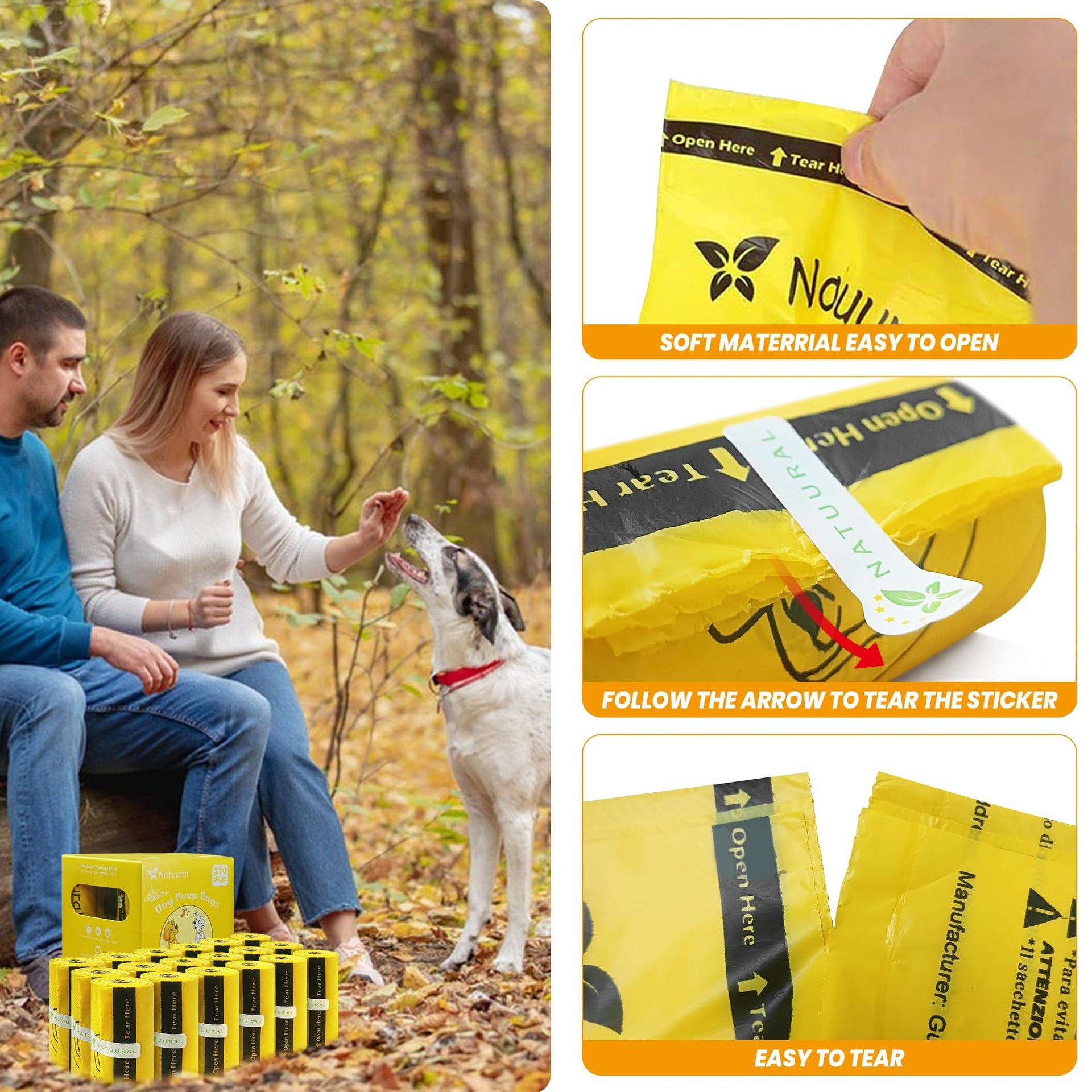 Certified Compostable Dog Poop Bags (270 Count)