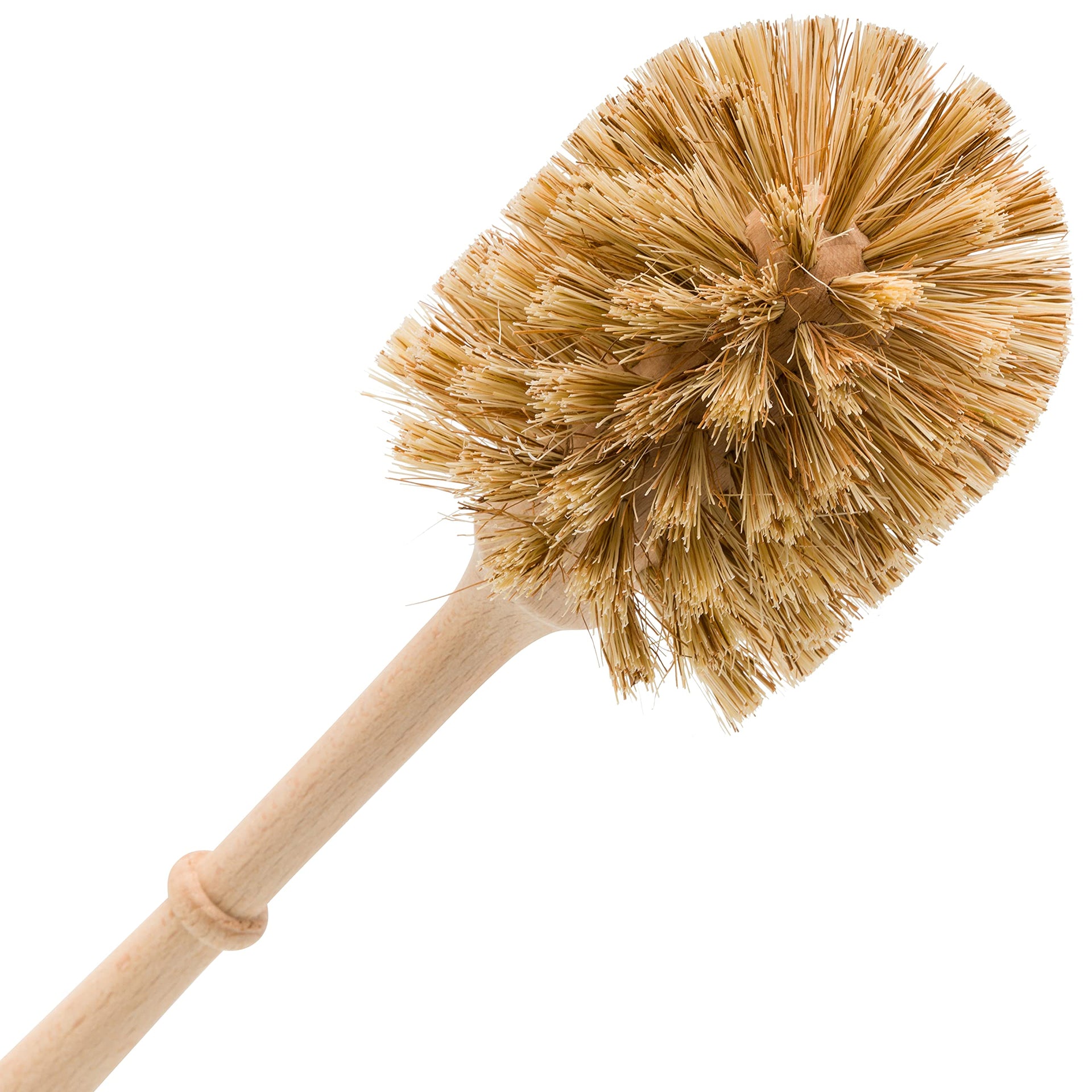Stiff Union Fiber Toilet Brush with Untreated Beechwood Handle