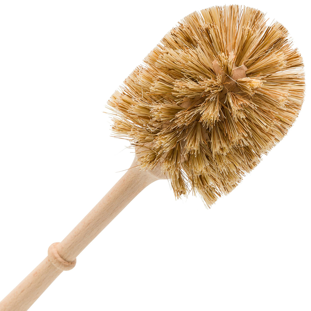 Stiff Union Fiber Toilet Brush with Untreated Beechwood Handle