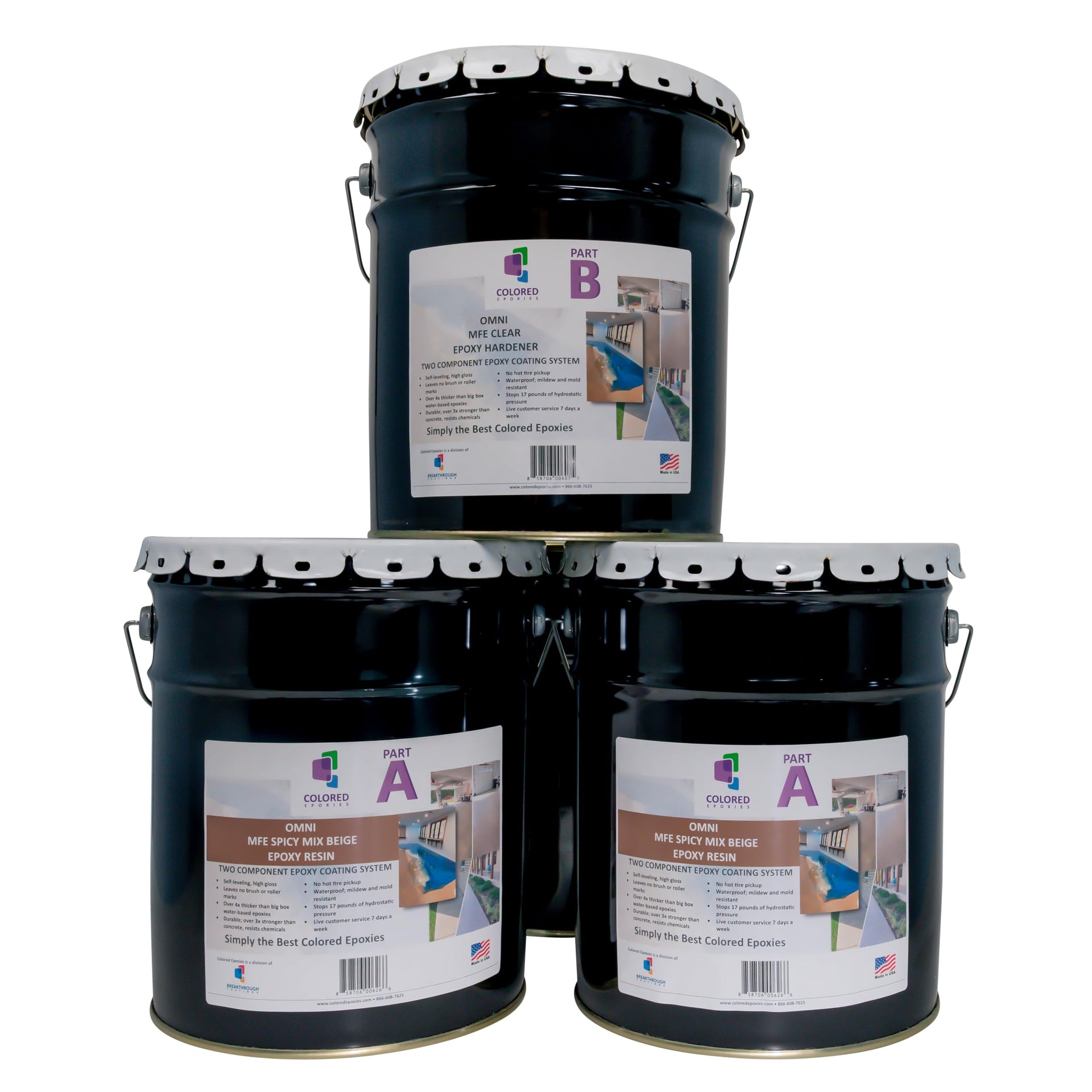 Spicy Mix Beige Epoxy Resin Coating Made with Beautiful and Vibrant Pigments (1920 Fl Oz)