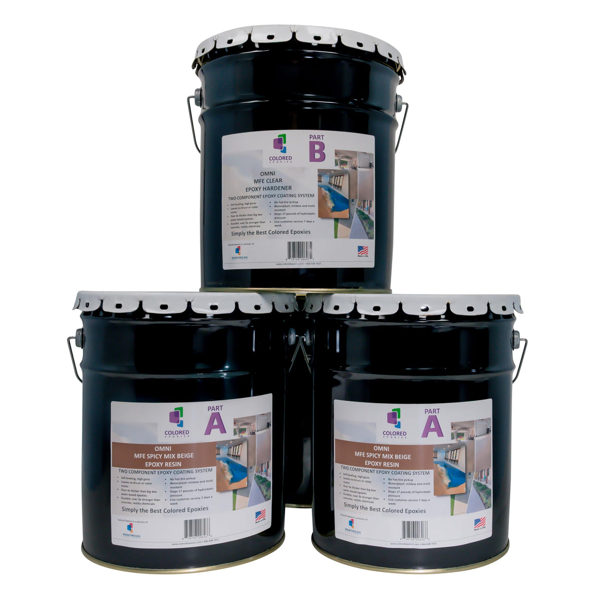 Spicy Mix Beige Epoxy Resin Coating Made with Beautiful and Vibrant Pigments (1920 Fl Oz)