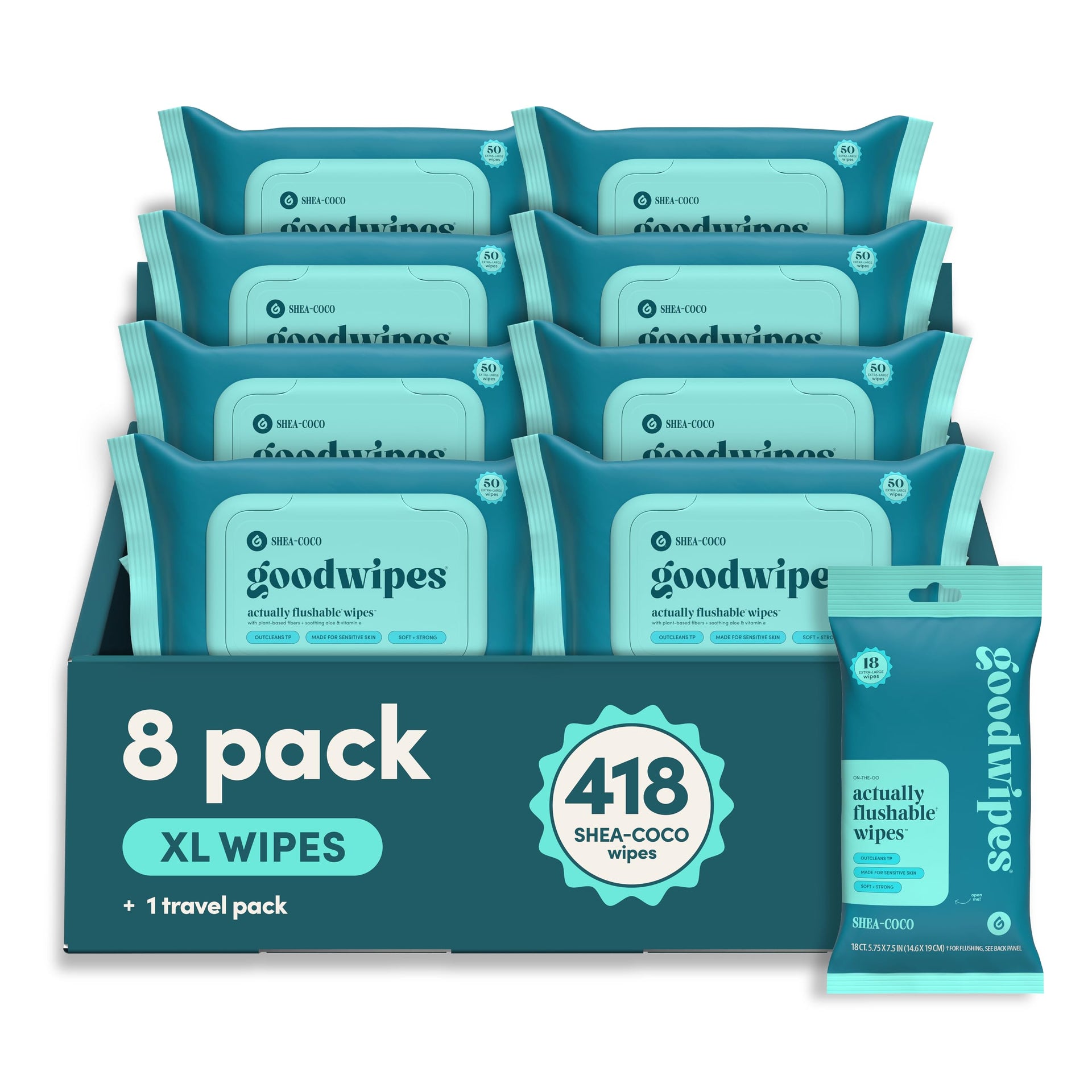 Flushable Wipes (418 Count)