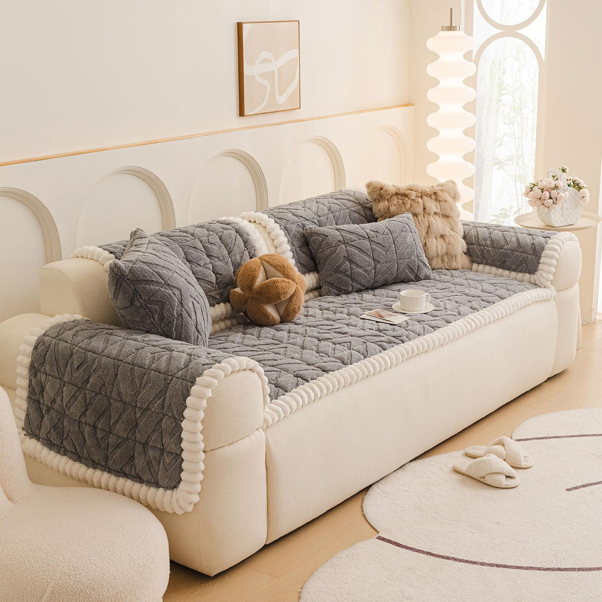 Plush Couch Protector for Dogs Washable (3 Ounce)