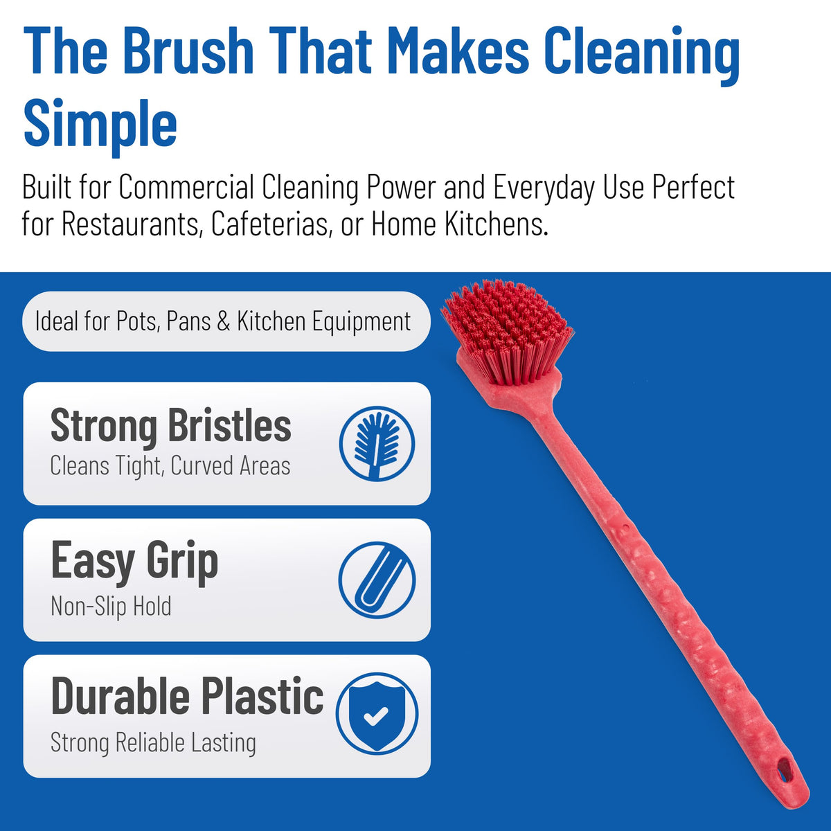 20" Floater Scrub Brush with Long Handle