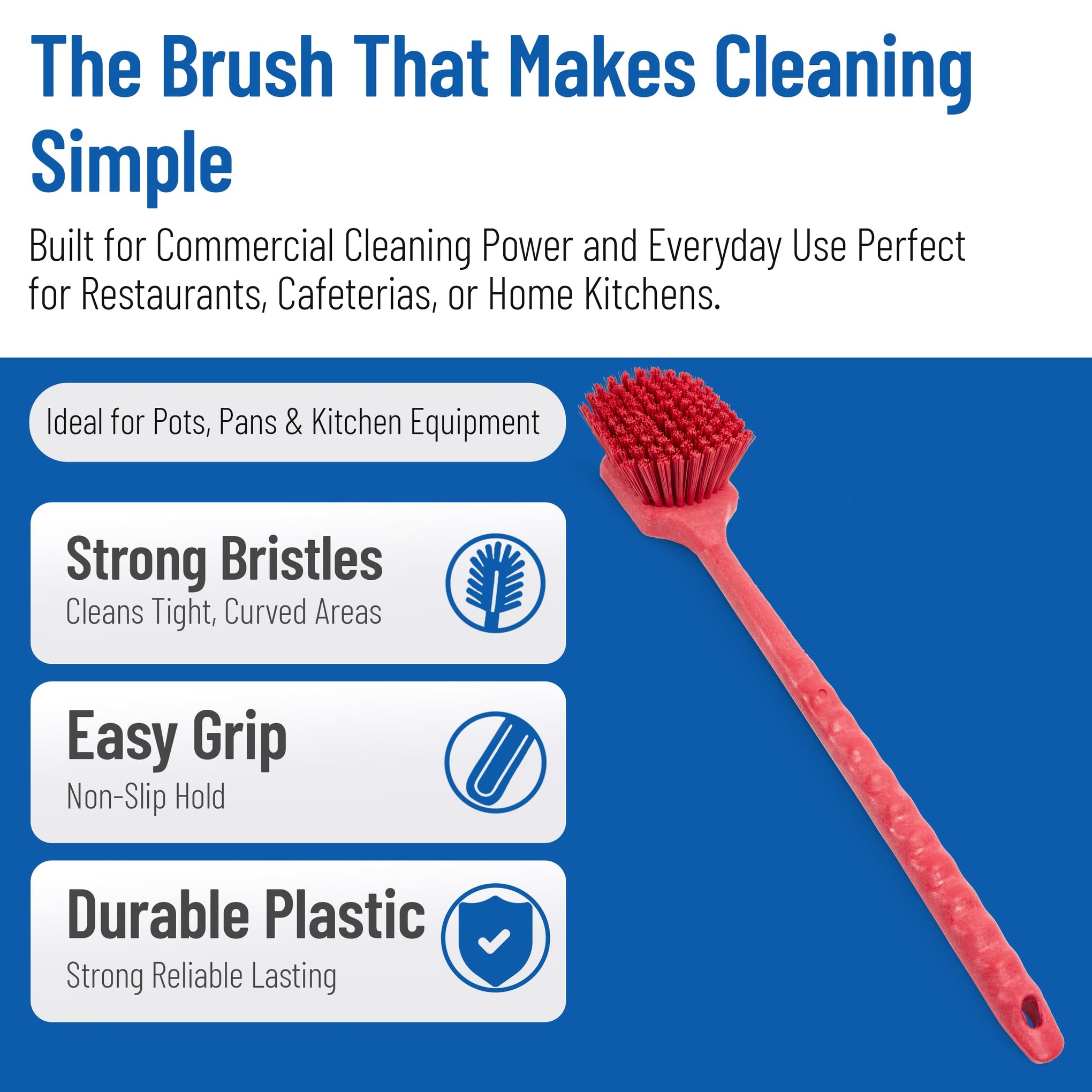 20" Floater Scrub Brush with Long Handle