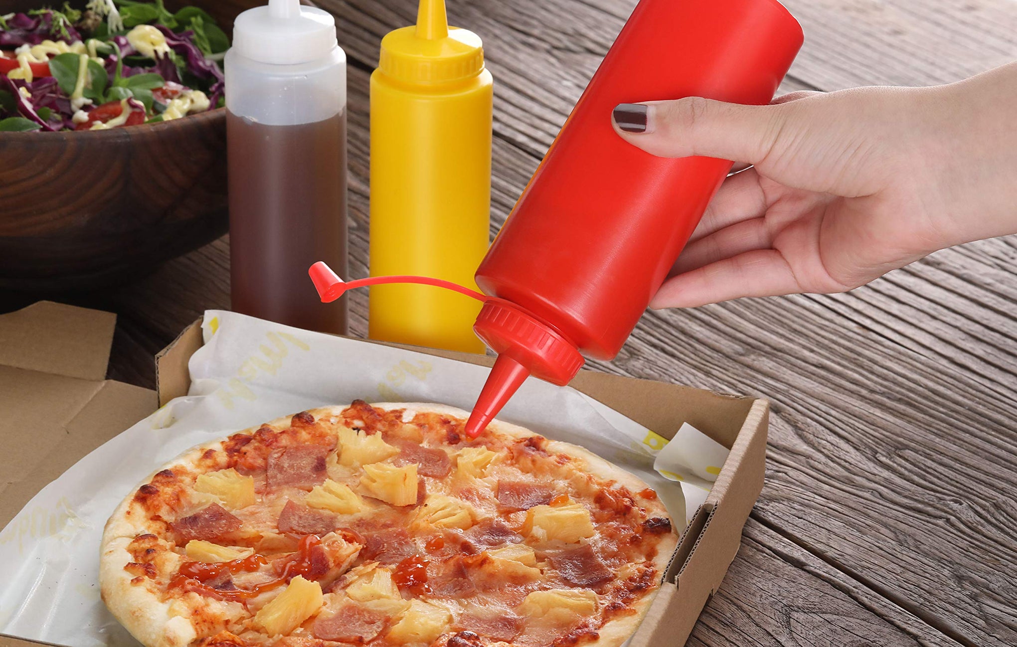 24 oz Clear Squeeze Bottle
