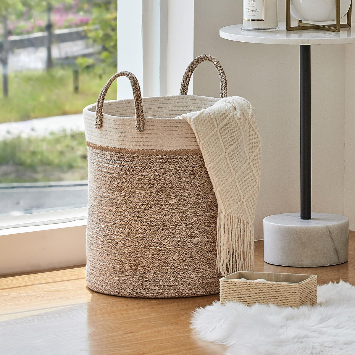 Woven Basket Rope Storage Baskets
