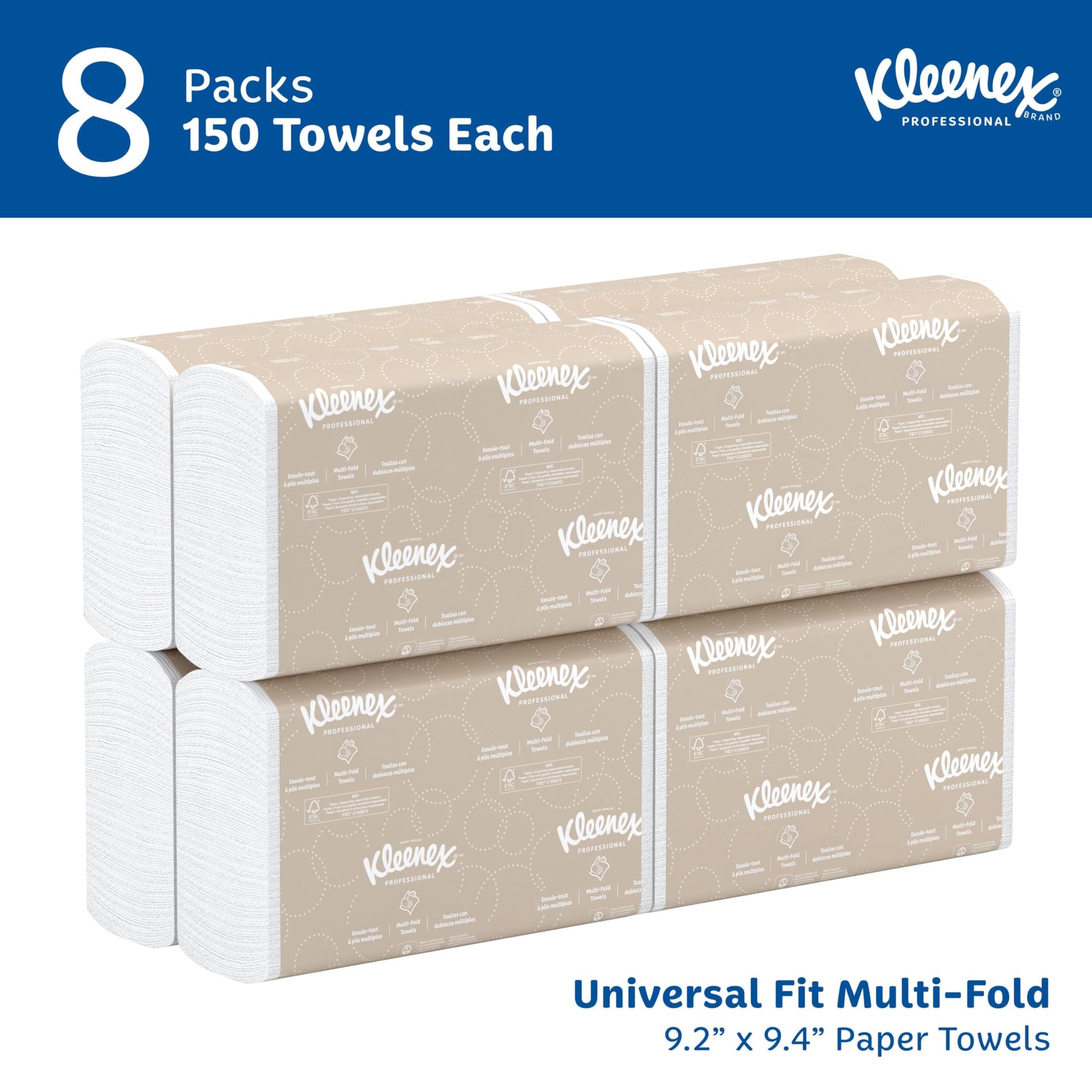 Professional Multifold Paper Towels (9600 Count)