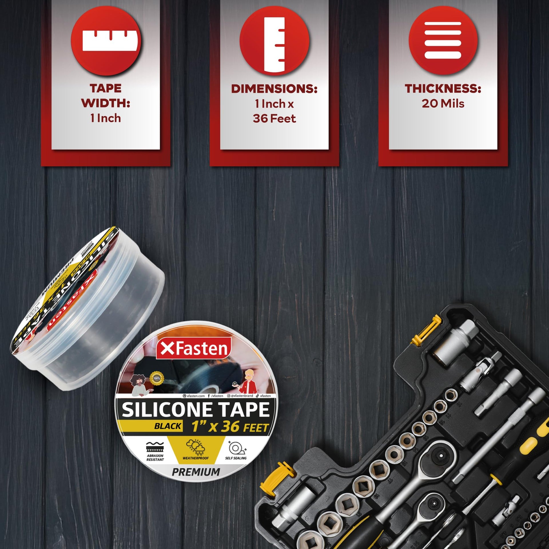 Self Fusing Silicone Tape Waterproof (36 Foot)