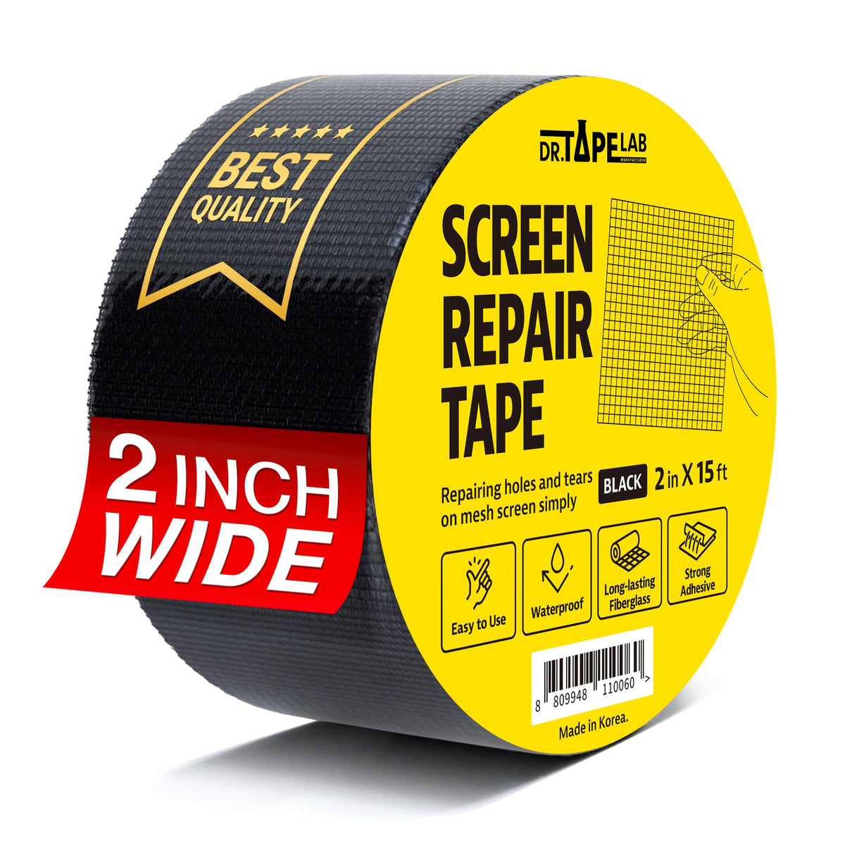 Black Window Screen Repair Tape