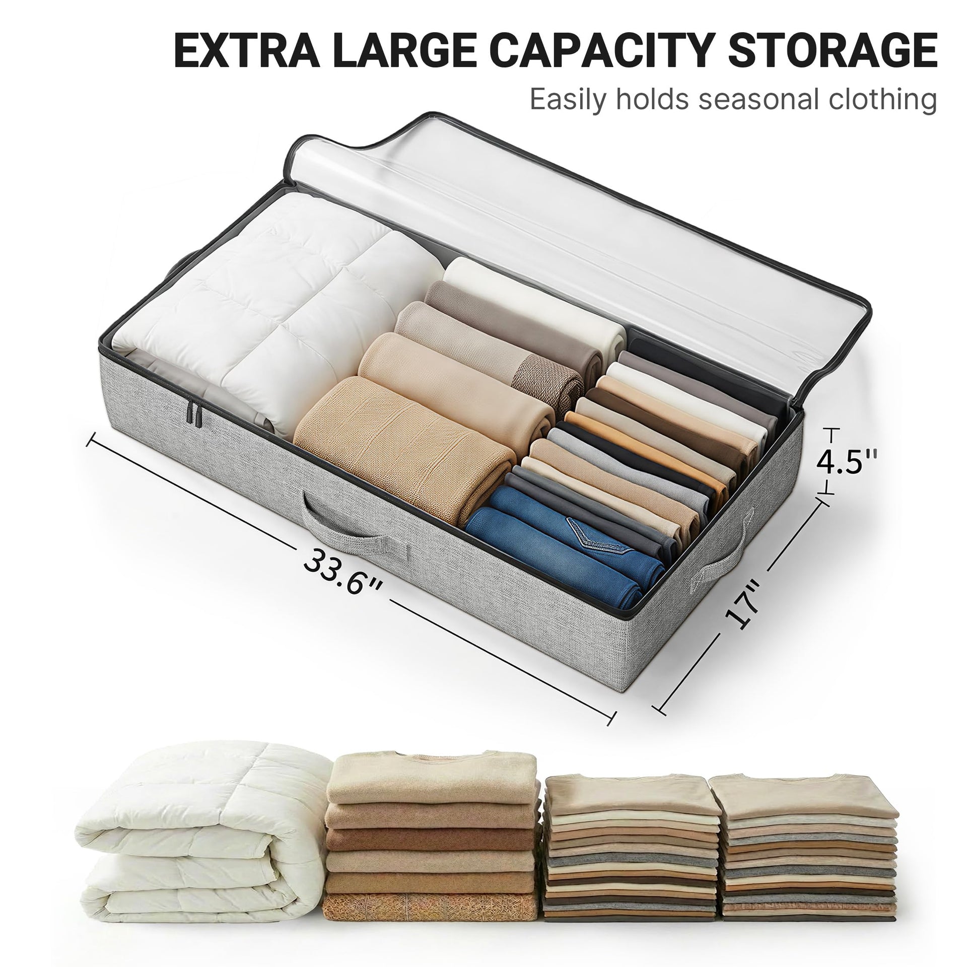 2 Pack Under Bed Storage Containers (2 Count)