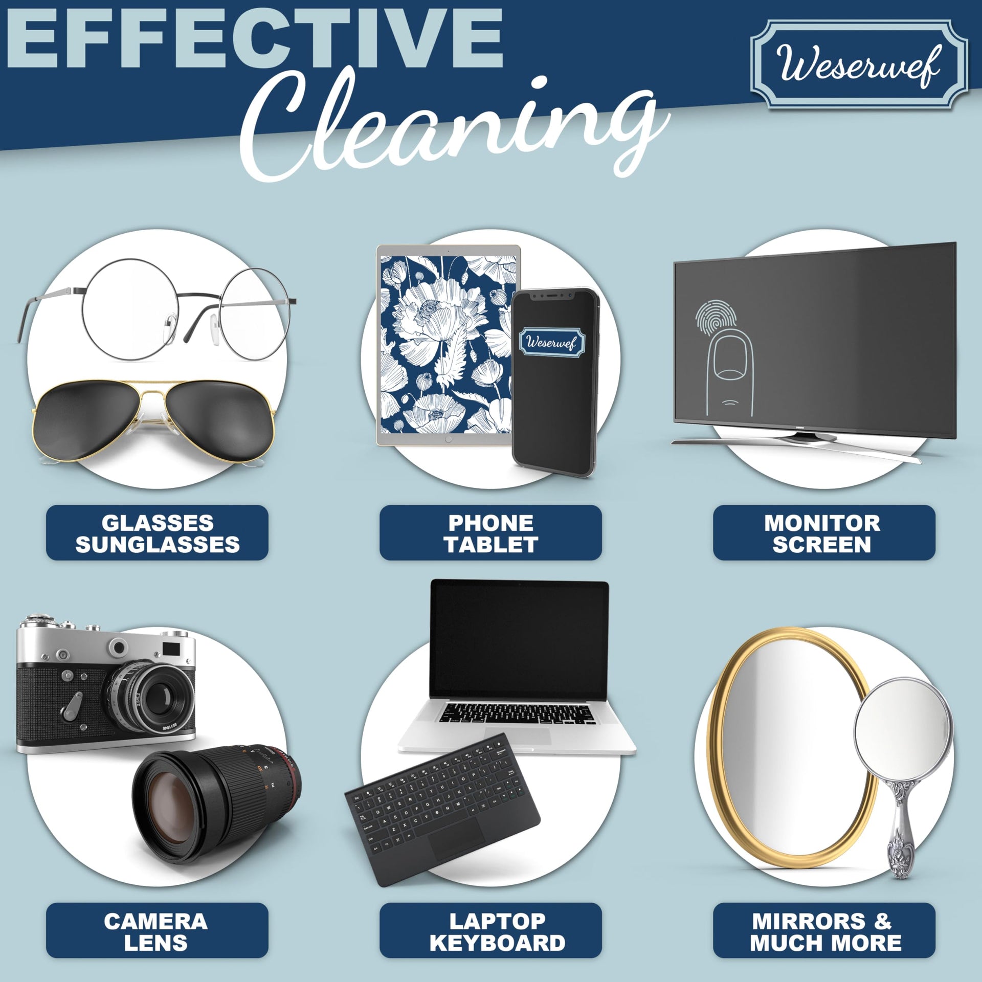 Design Microfiber Glasses Cleaning Cloth