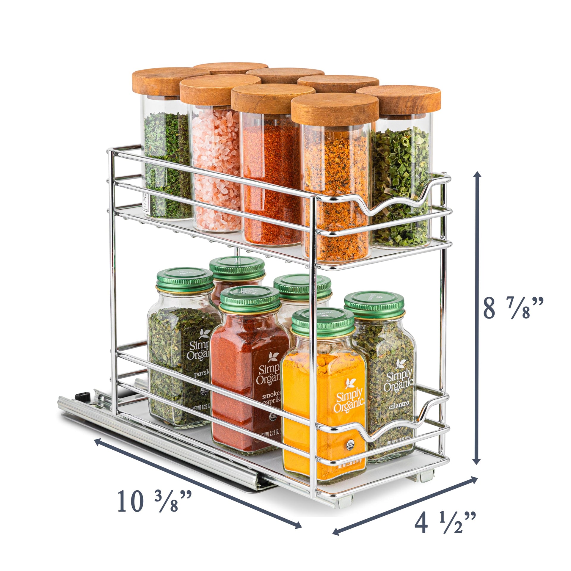 Pull Out Cabinet Organizer for Spices