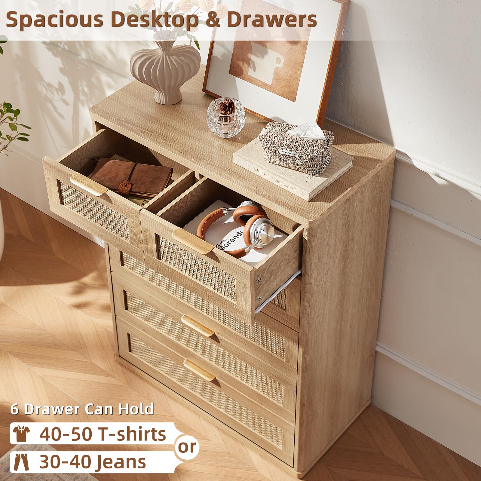 Rattan Dresser for Bedroom