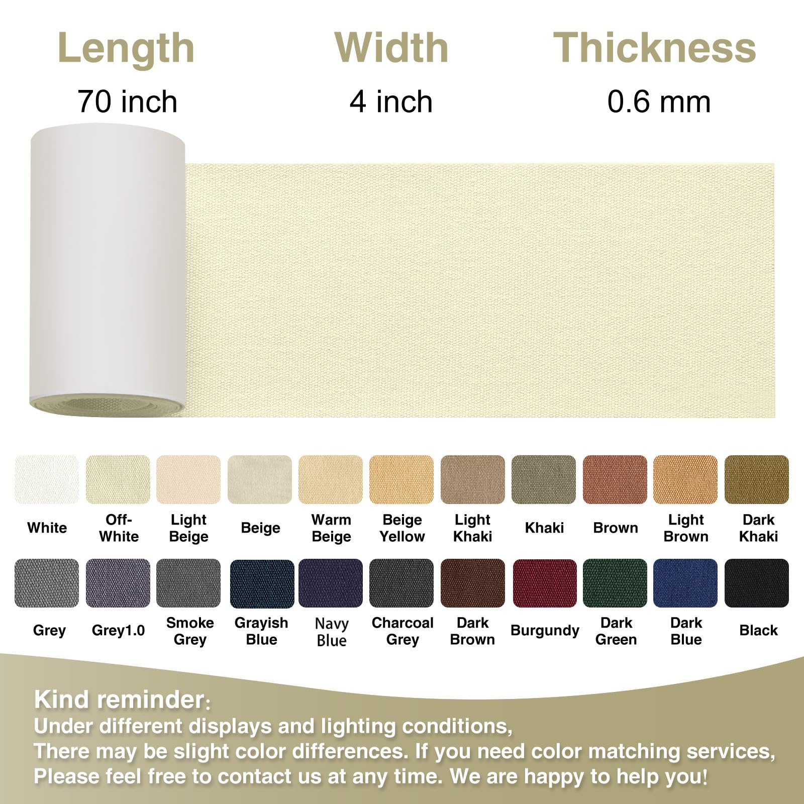 Canvas Repair Tape 4×70 Inch Waterproof Self