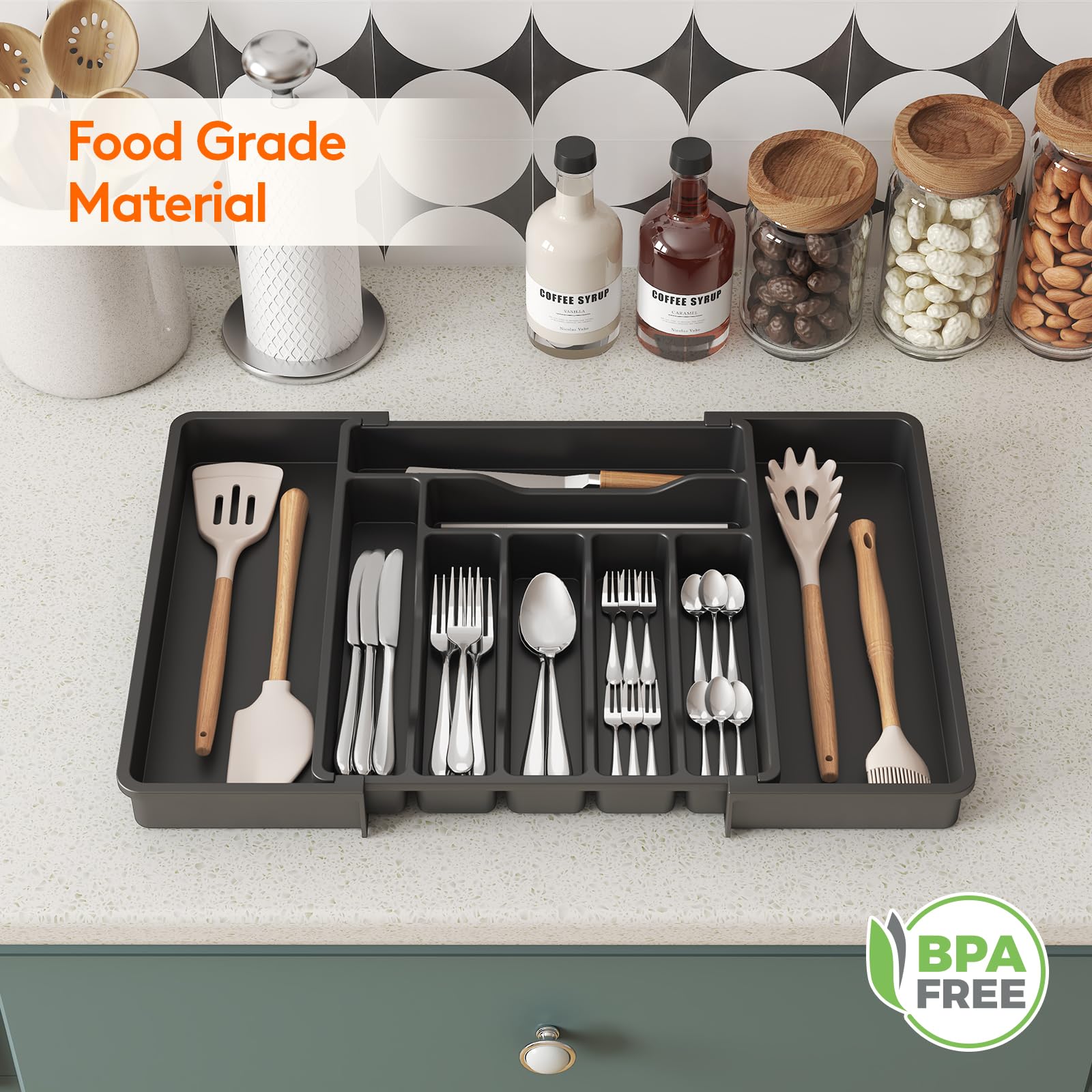 Utensil Organizer for Kitchen Drawer