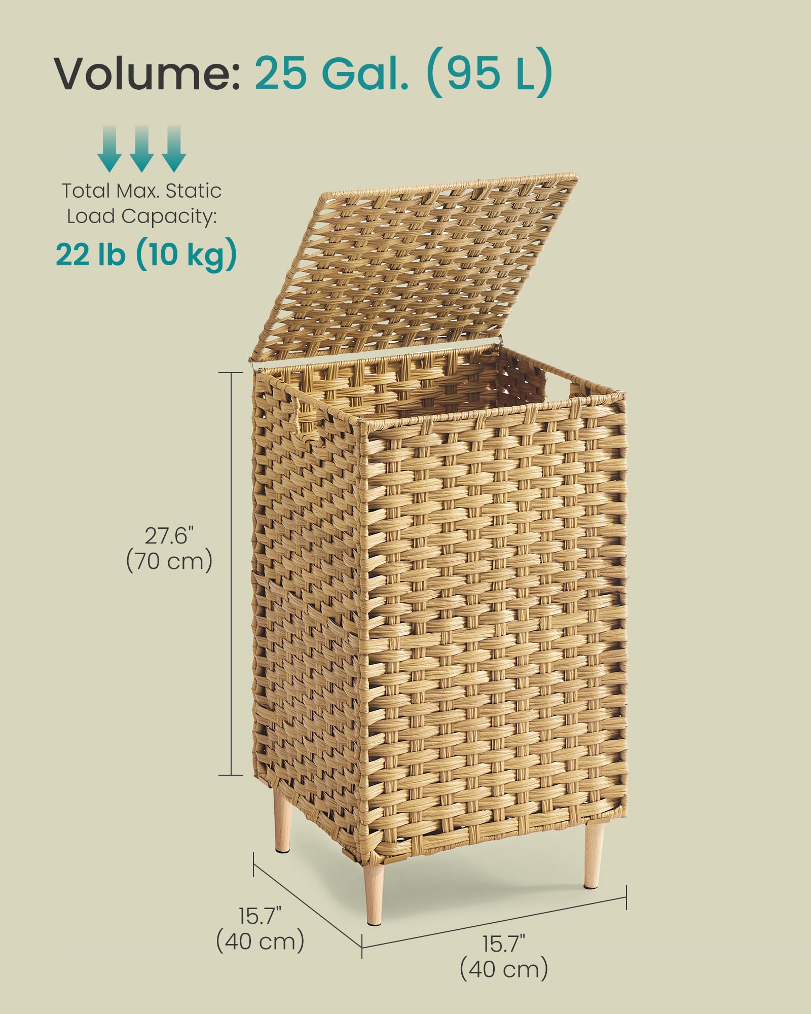 Laundry Hamper with Lid