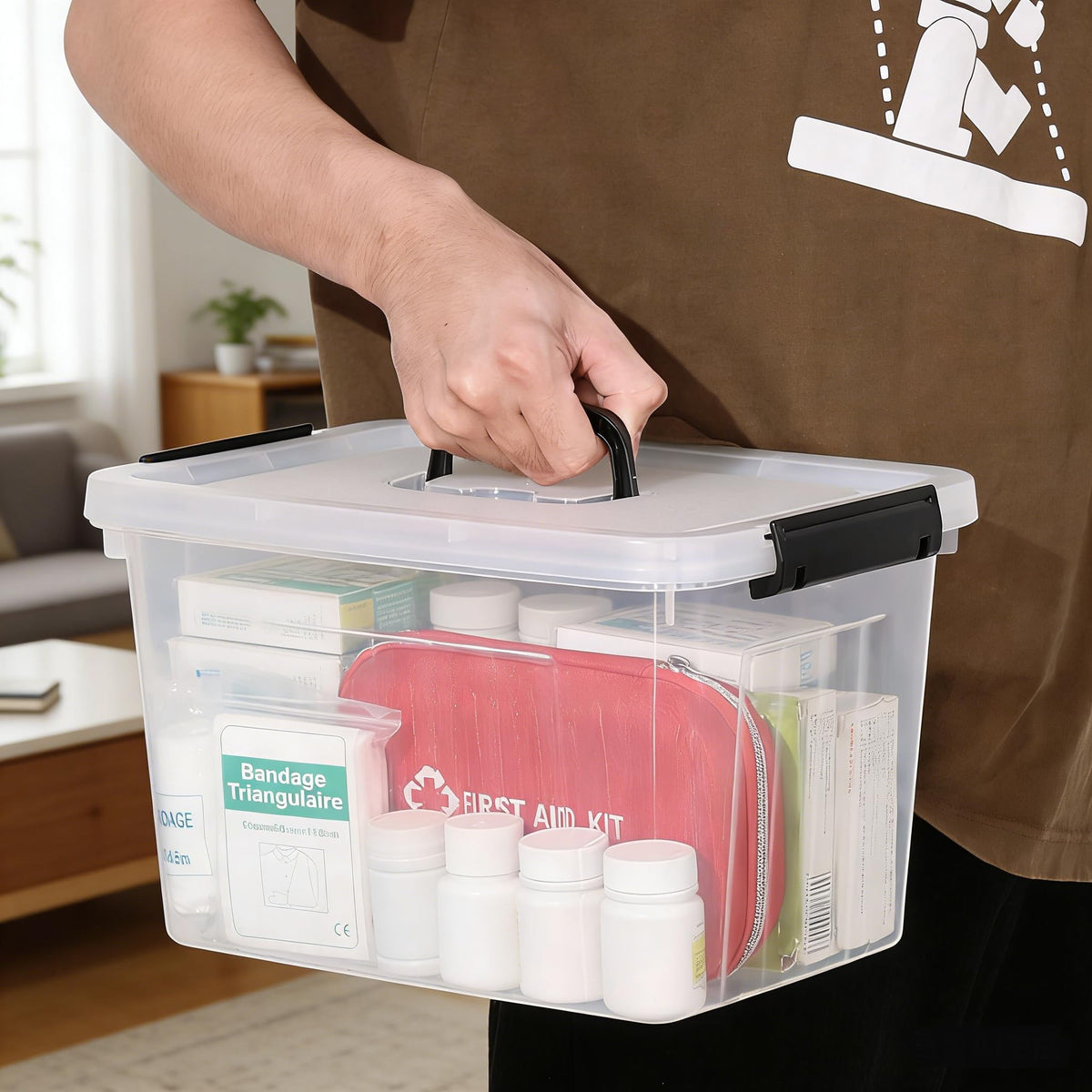 12 Quart Latch Storage Boxes (6 Count)
