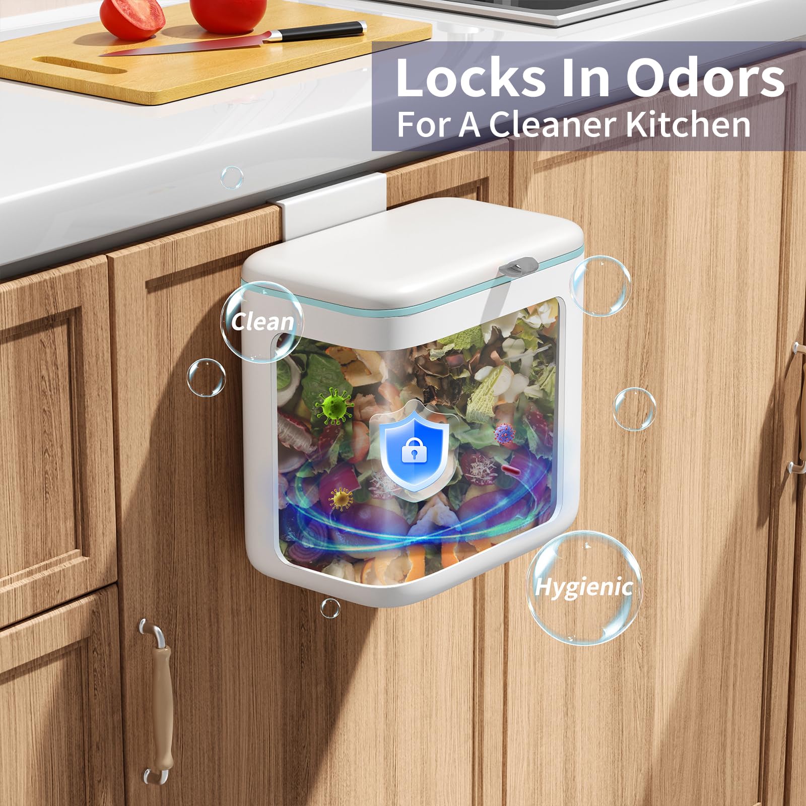 Compost Bin Kitchen for Countertop or Under Sink