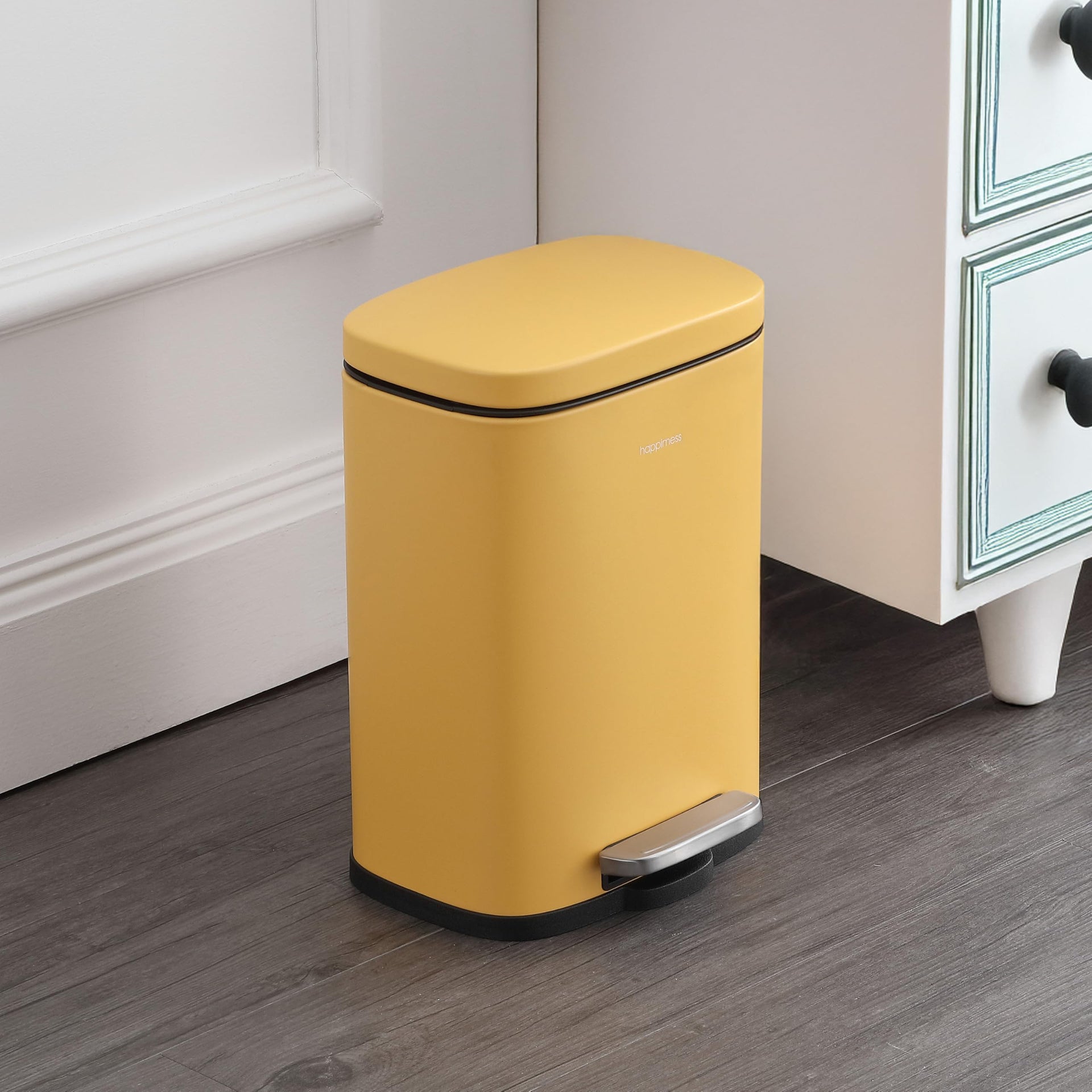Connor 2 Piece Iron Trash Can (2 Count)
